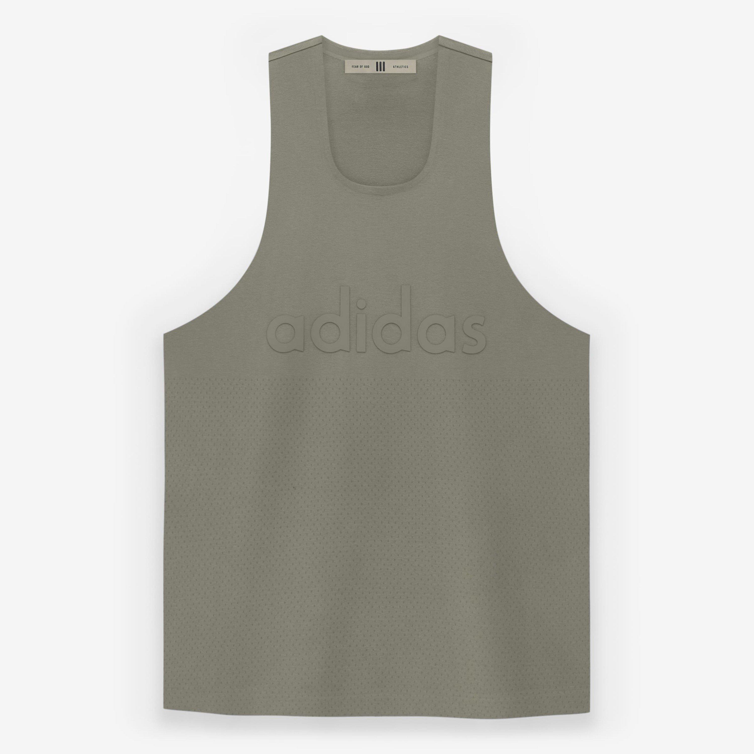 Clay - adidas - Men's Athletic Tank Performance Basketball Jersey - 6