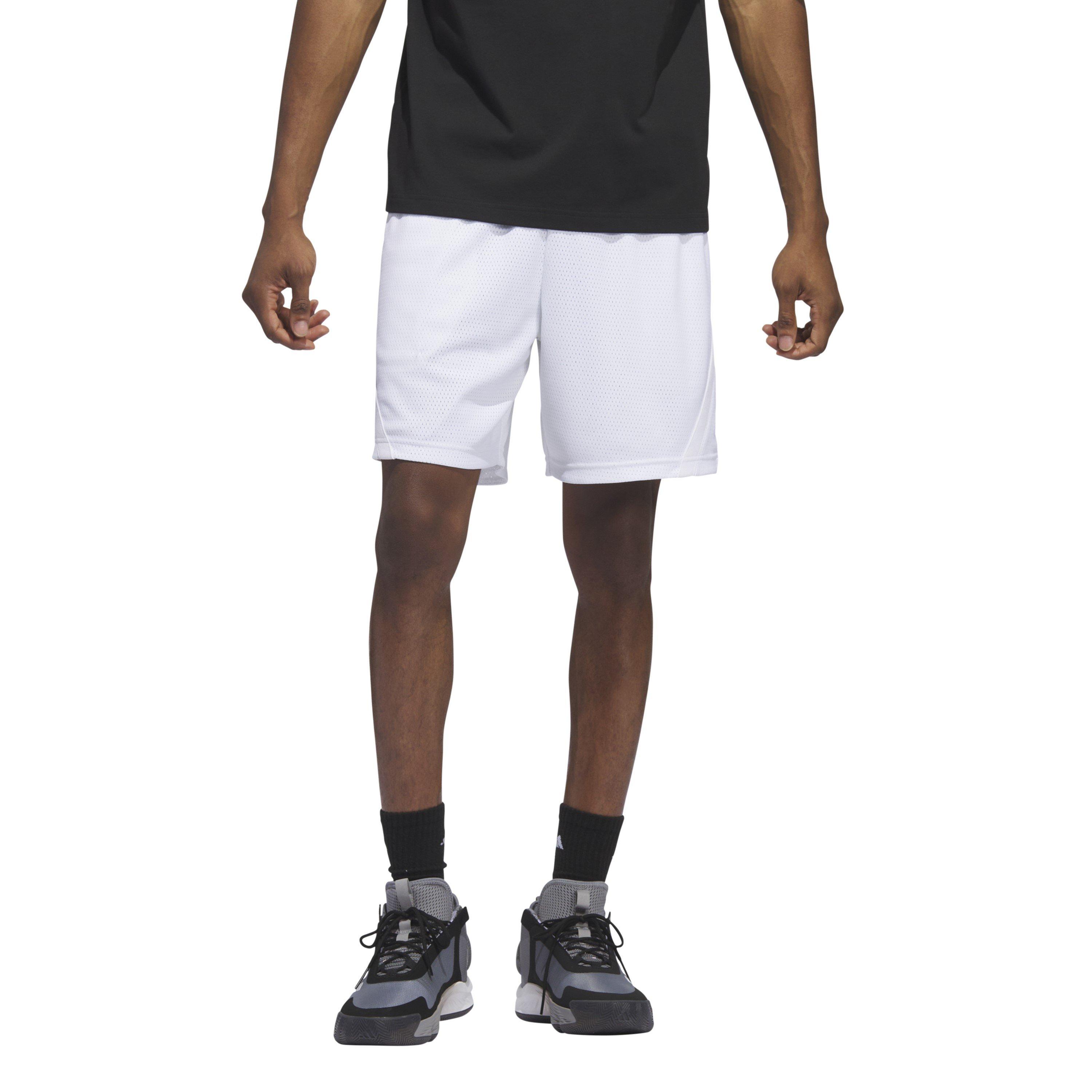 Hvid/Hvid - adidas - Select Mesh S Basketball Short Mens - 2