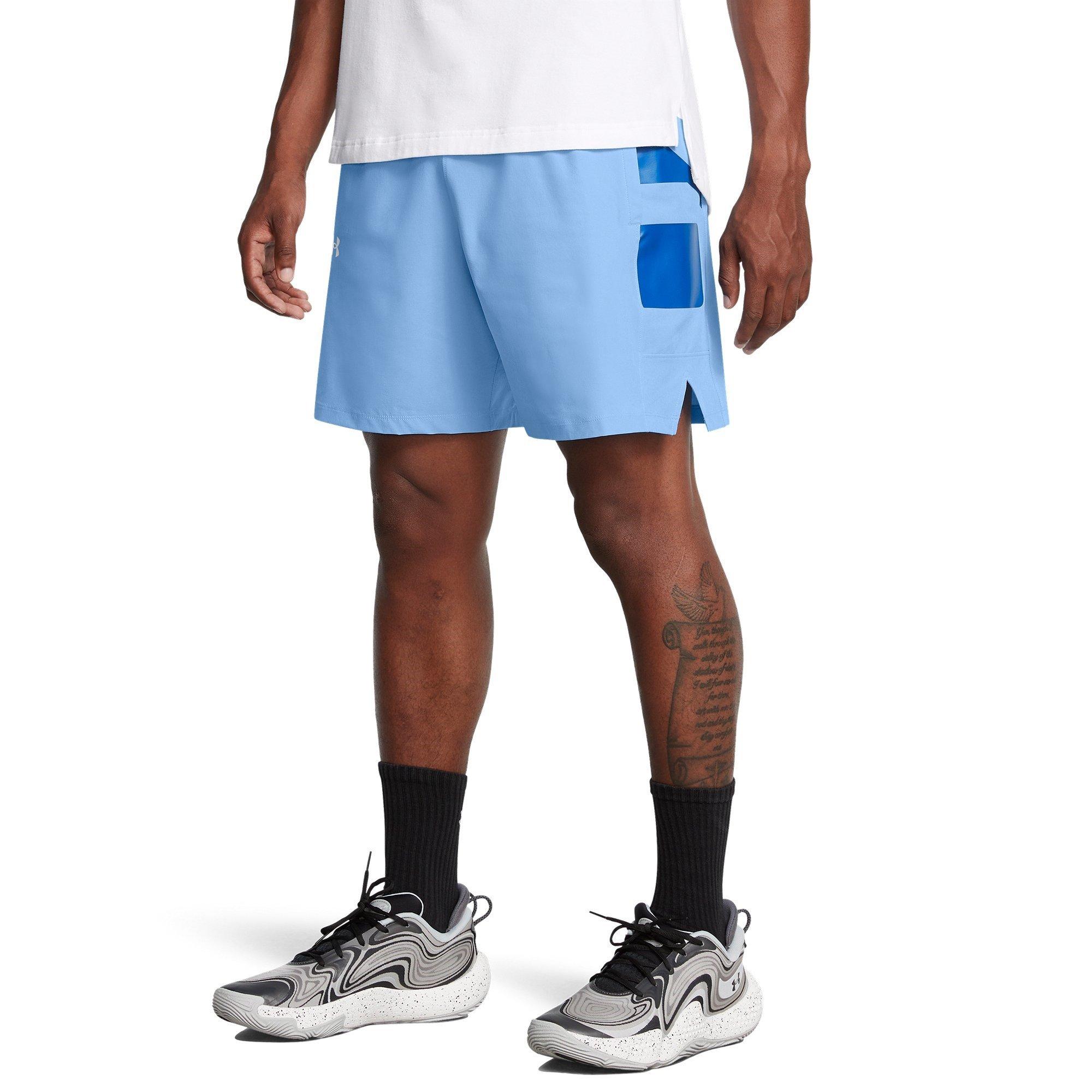 Blau - Under Armour - Armour Ua Baseline Woven Short Basketball Mens - 3