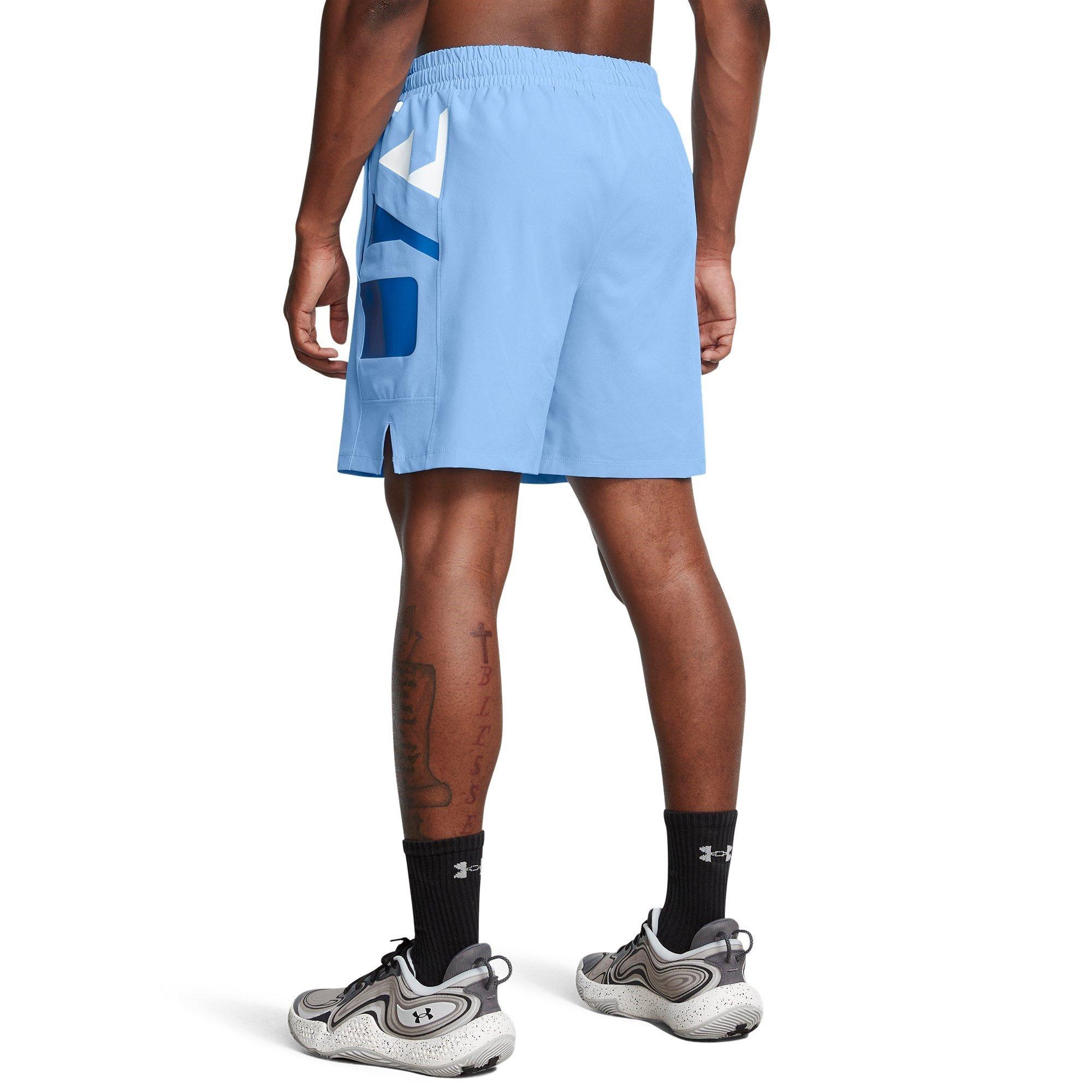 Blau - Under Armour - Armour Ua Baseline Woven Short Basketball Mens - 4