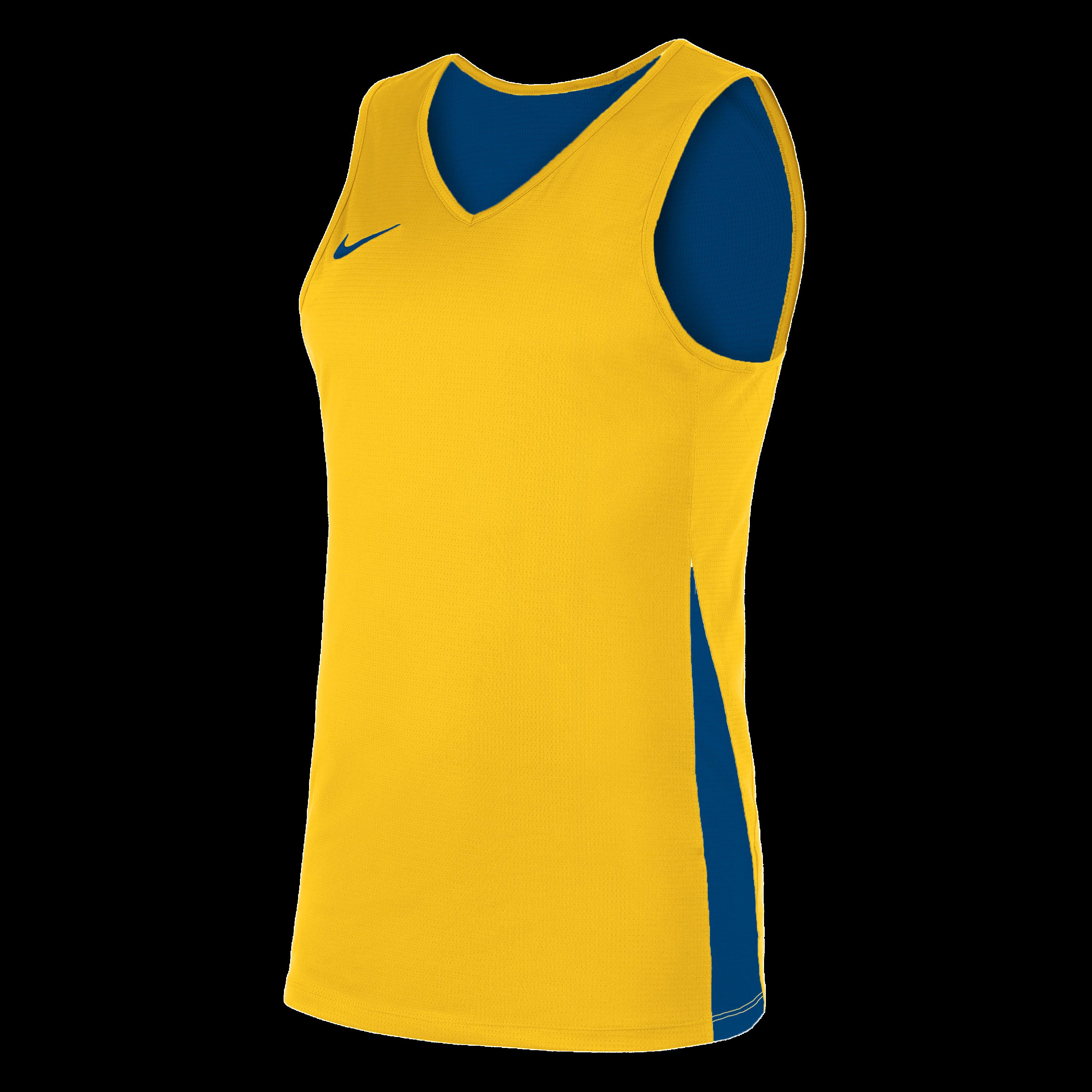 Nike Men's Performance Basketball Jersey - Tr Yellow/Blue - 2XL