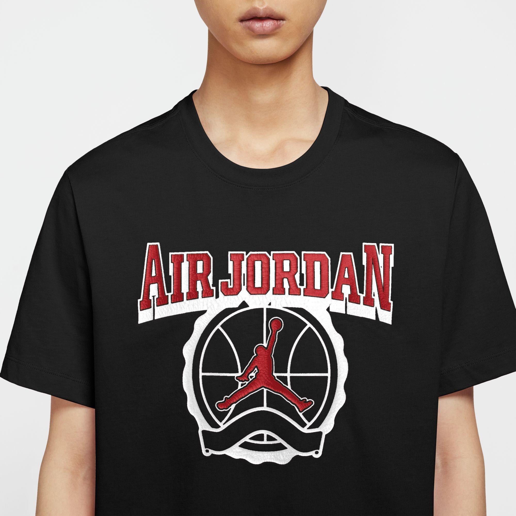 Black - Nike - Men's Air Jordan Crew Short Sleeve T-Shirt - 3