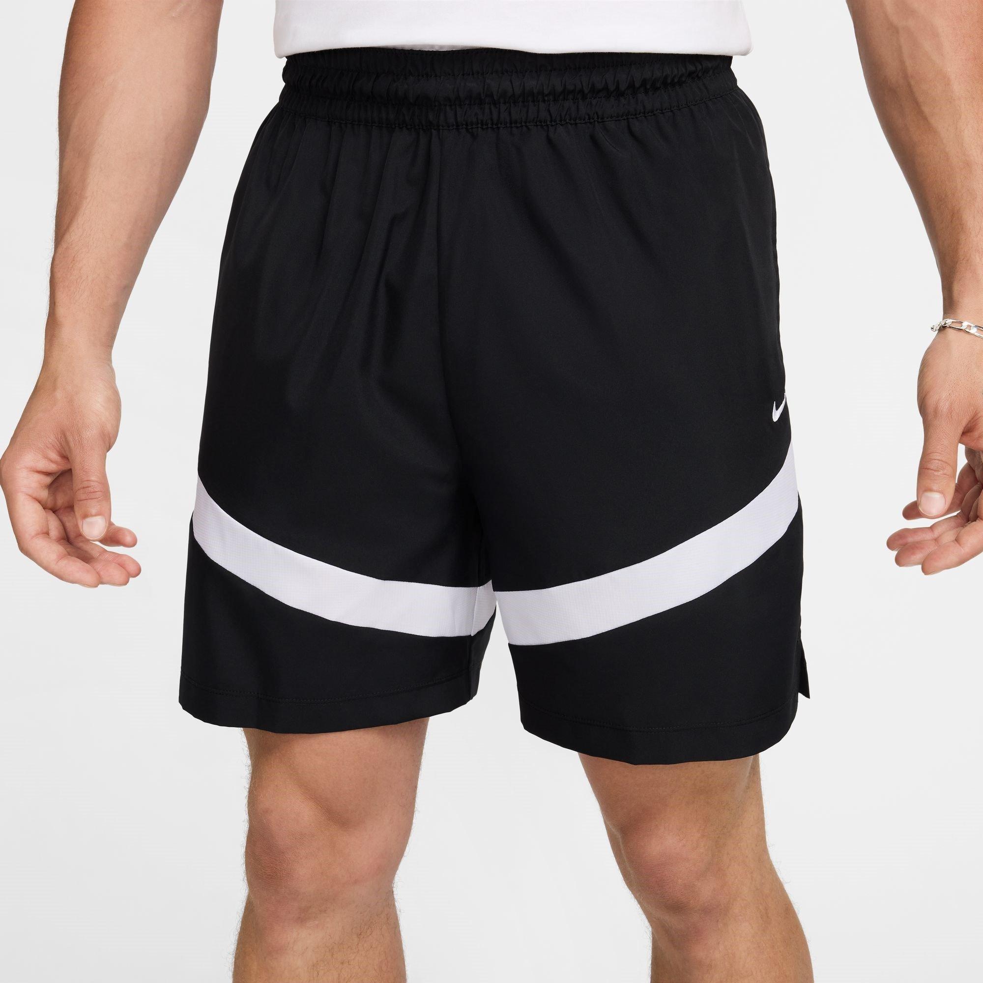 Nike Men's Dri-Fit Icon 8 Basketball Shorts - Black/White - 2XL