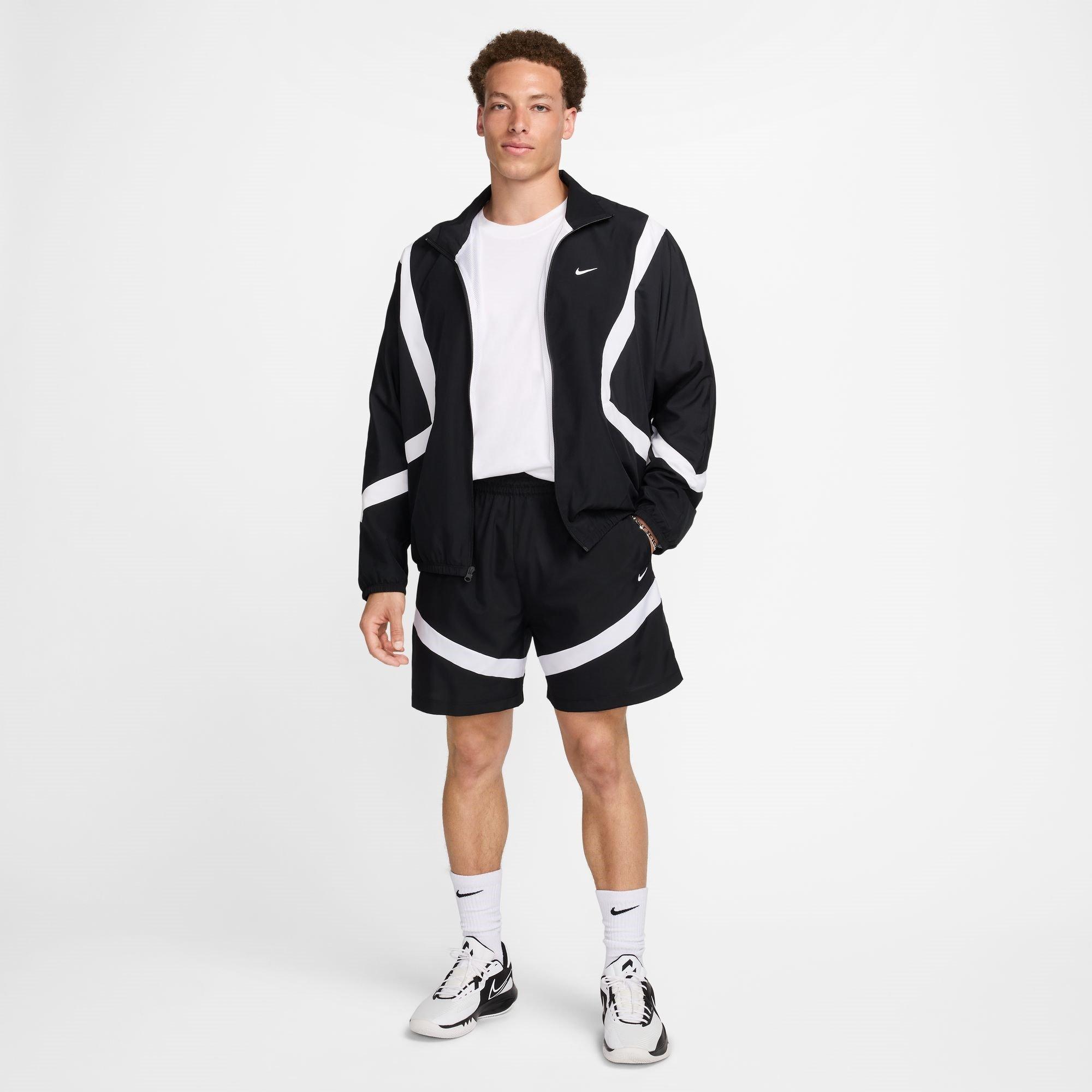 Sort/Hvid - Nike - Dri-FIT Icon Mens 8 Basketball Shorts - 9