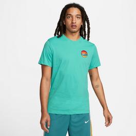 Nike Long Sleeve Linen Shirt In Blue