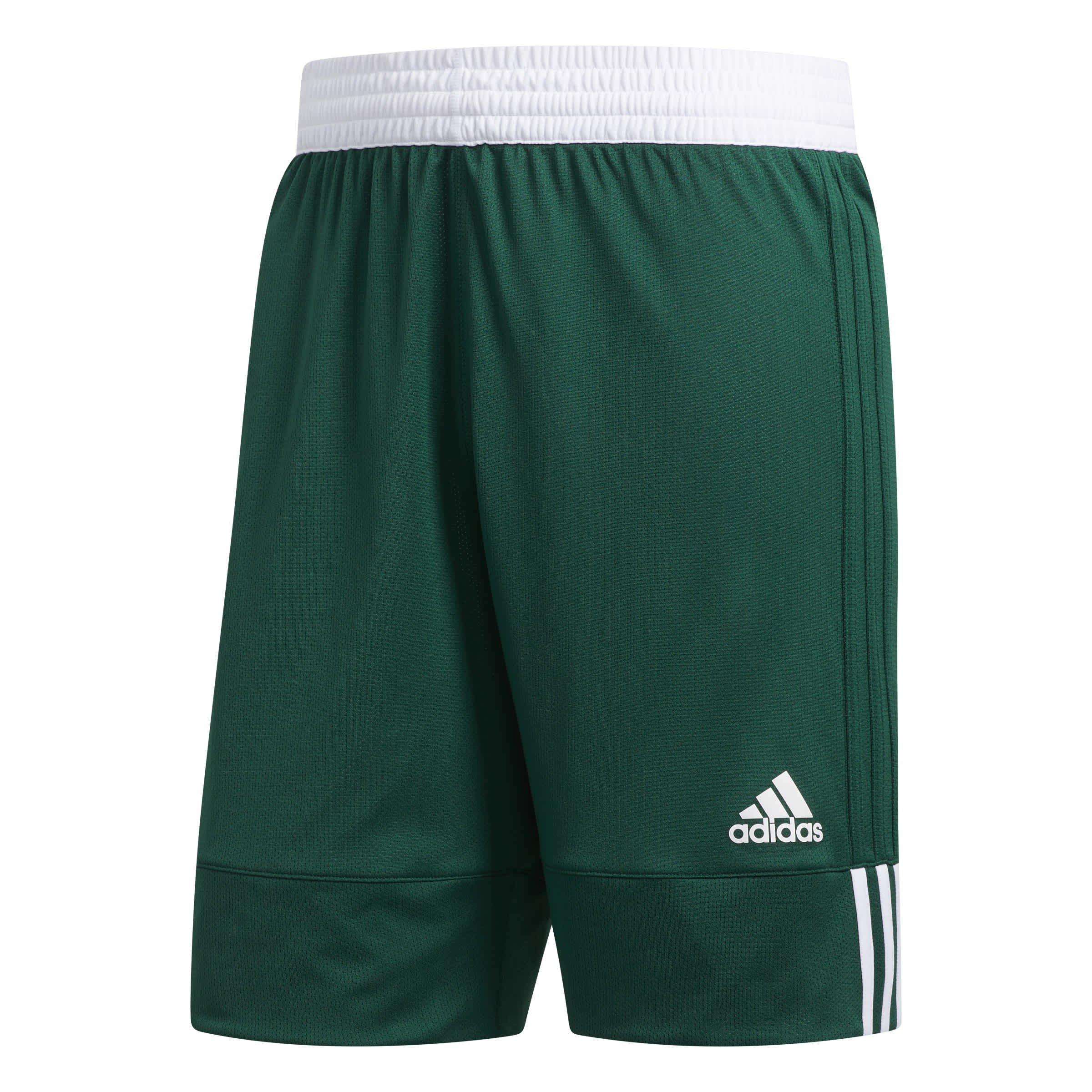 Dark Green/Whit - adidas - 3g Spee Rev Shr Basketball Short Mens - 1