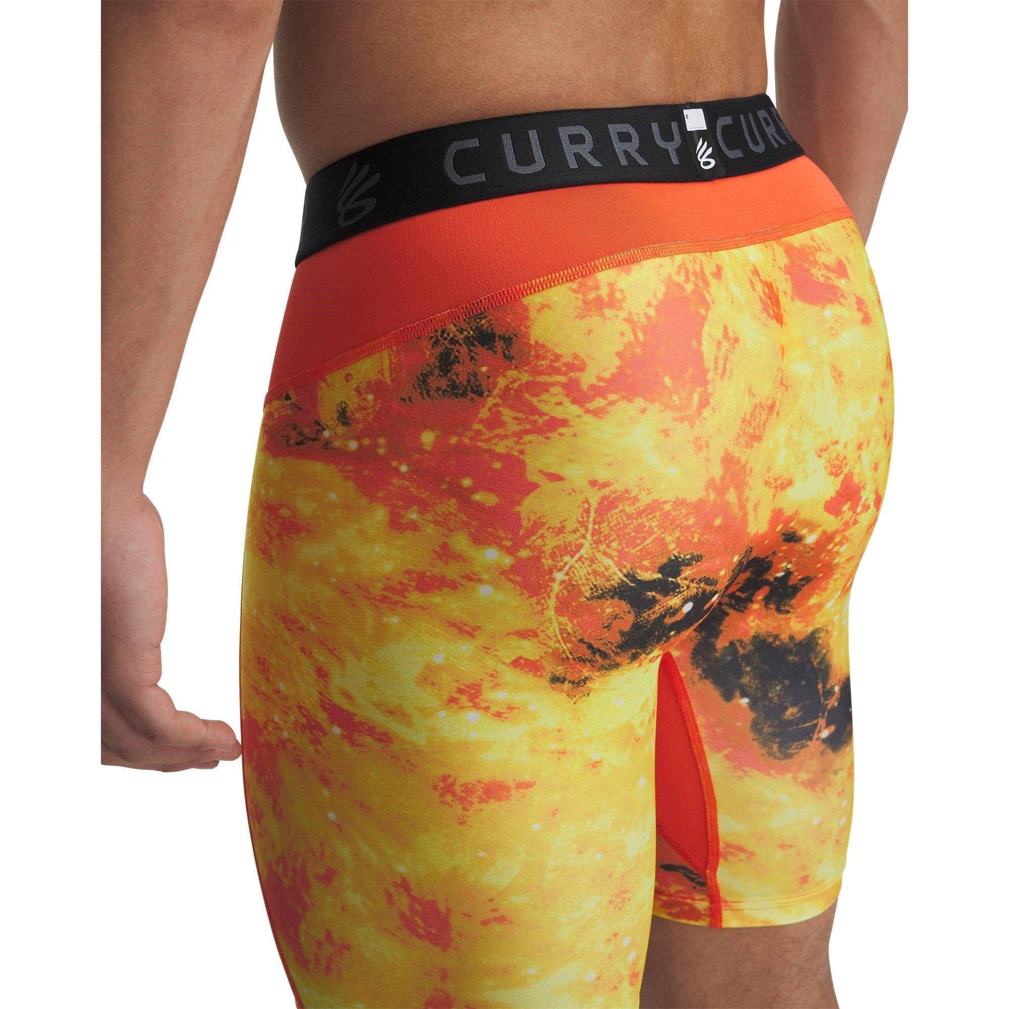 Black/Red - Under Armour - Curry HeatGear Printed Shorts Adults - 4