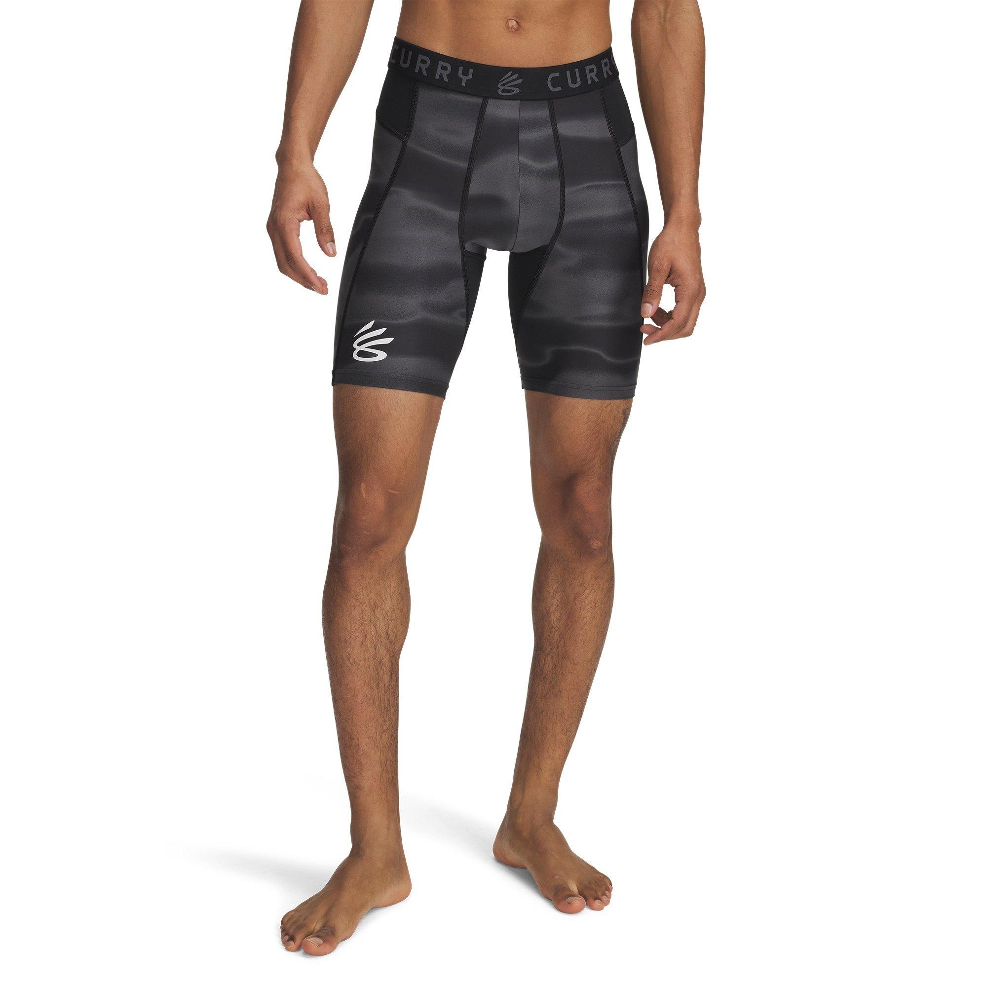Black/Grey - Under Armour - Curry HeatGear Printed Shorts Adults - 1
