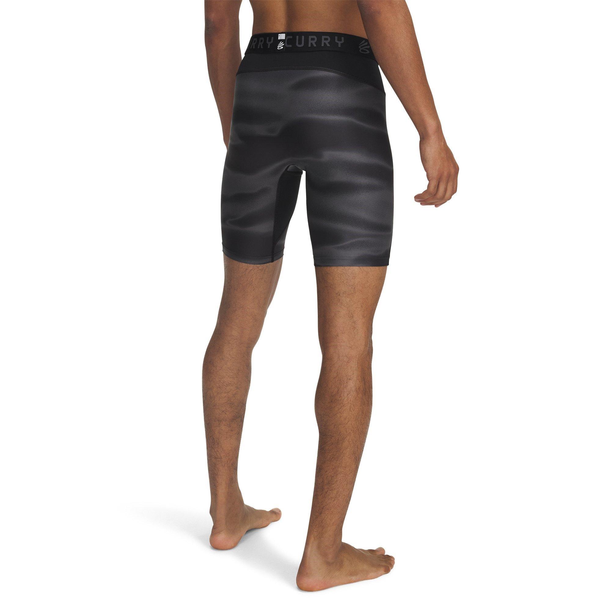 Black/Grey - Under Armour - Curry HeatGear Printed Shorts Adults - 2