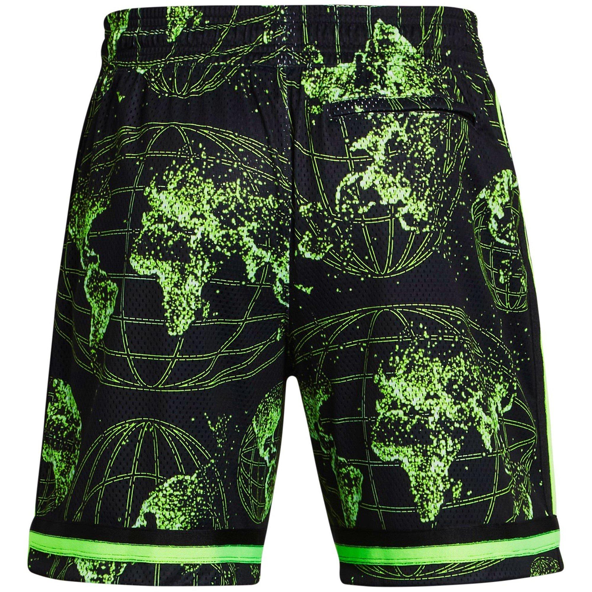 Sort/Grå/Grøn - Under Armour - Curry Statement Shorts Mens - 6