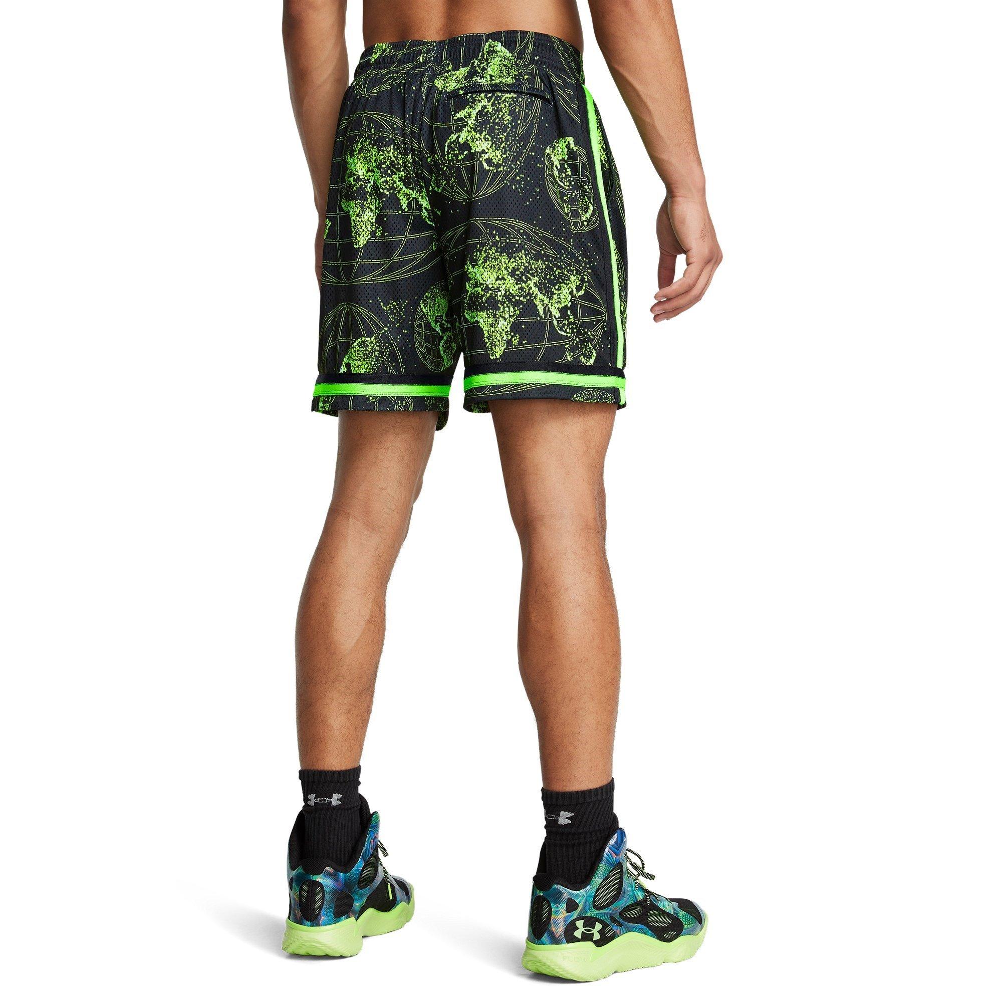 Sort/Grå/Grøn - Under Armour - Curry Statement Shorts Mens - 3