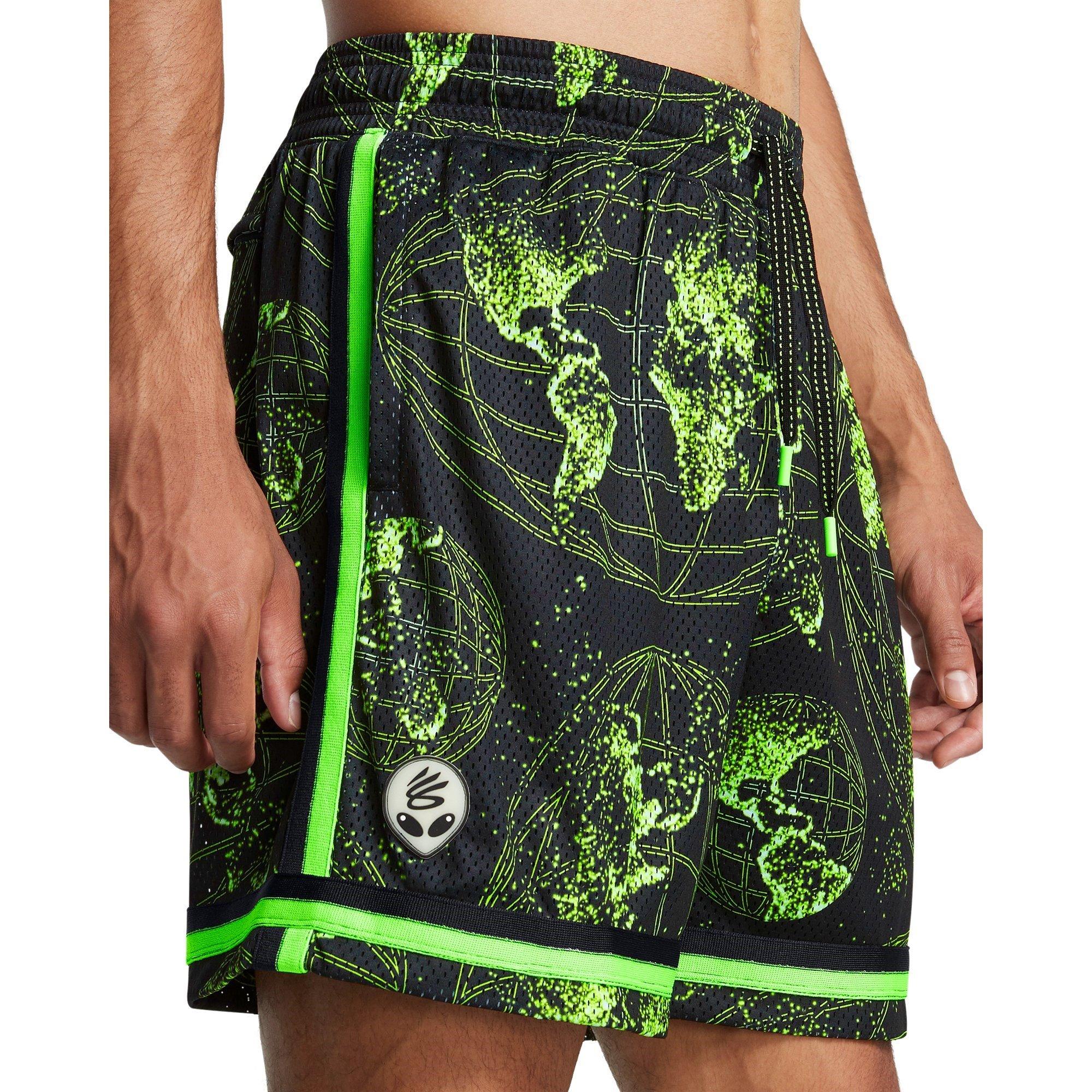 Sort/Grå/Grøn - Under Armour - Curry Statement Shorts Mens - 5