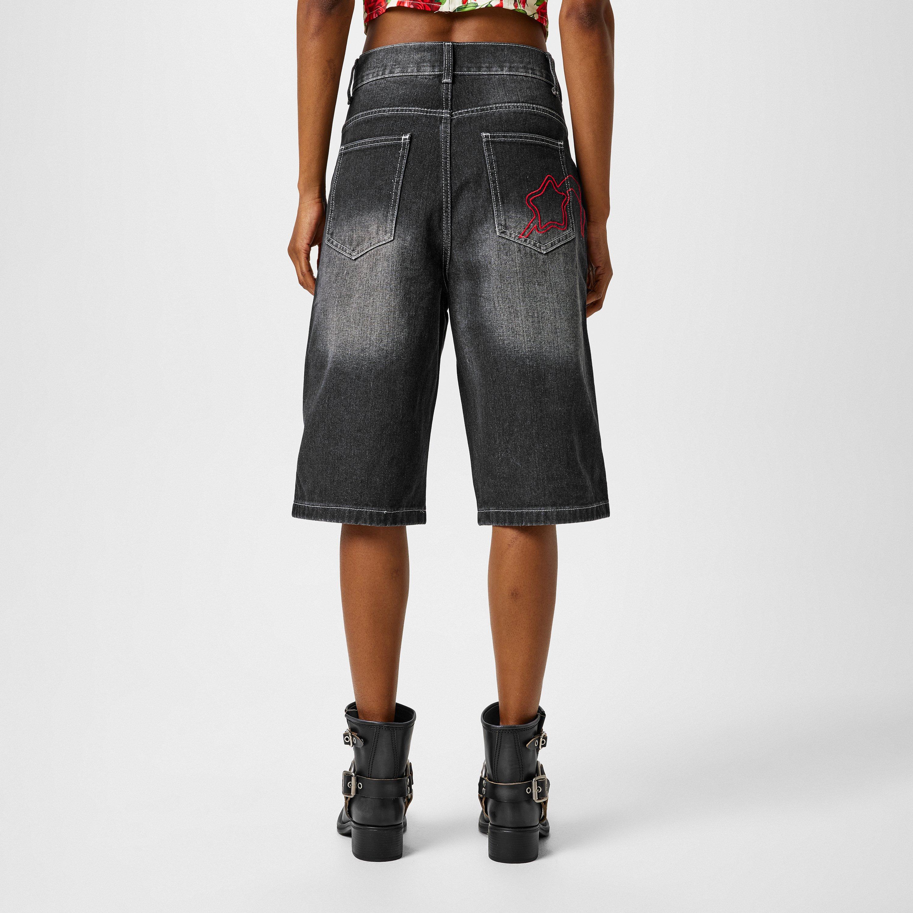 Black - Jaded London - Jumbo Jorts - 3