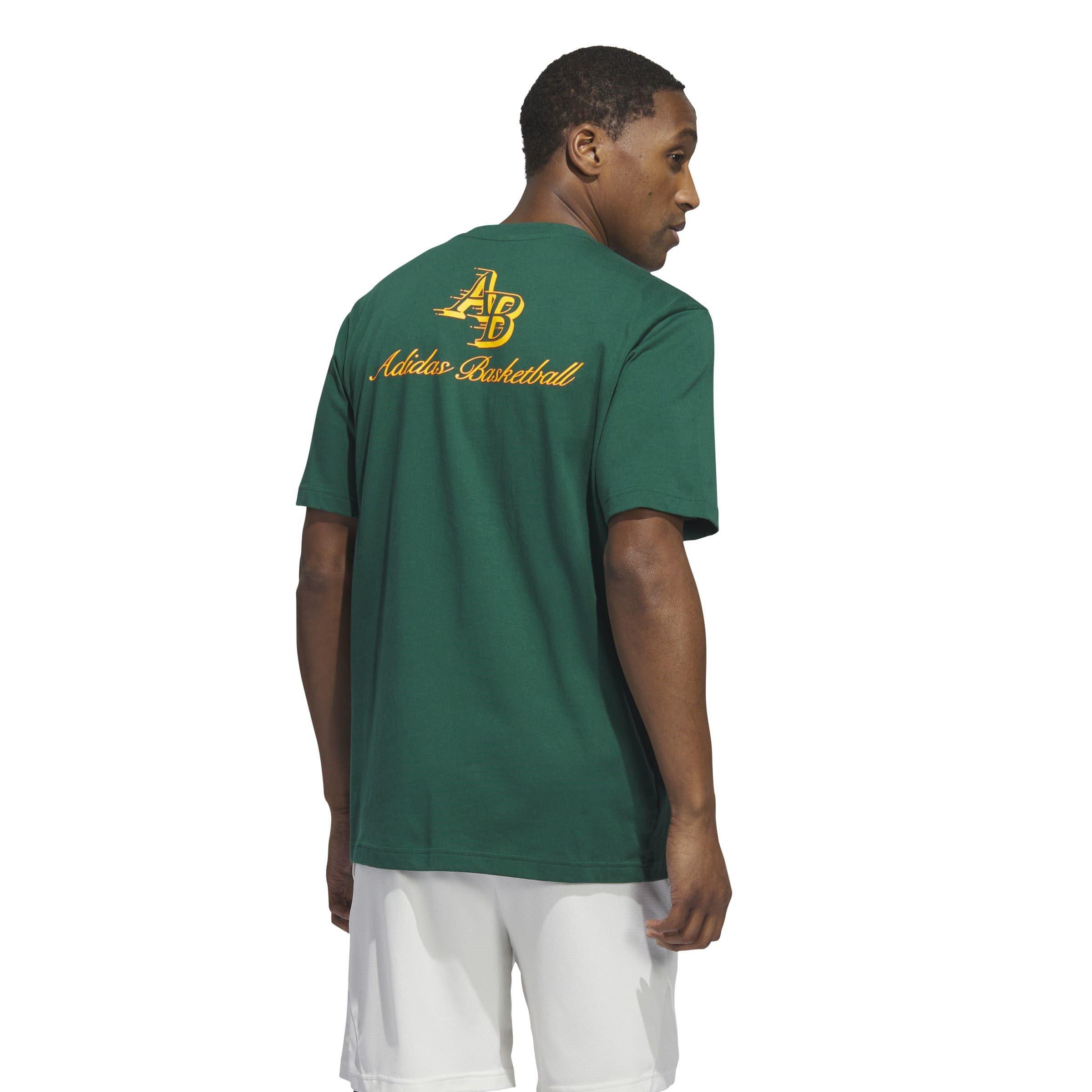Coll Green - adidas - adidas Heritage Basketball Graphic T-Shirt Mens - 3
