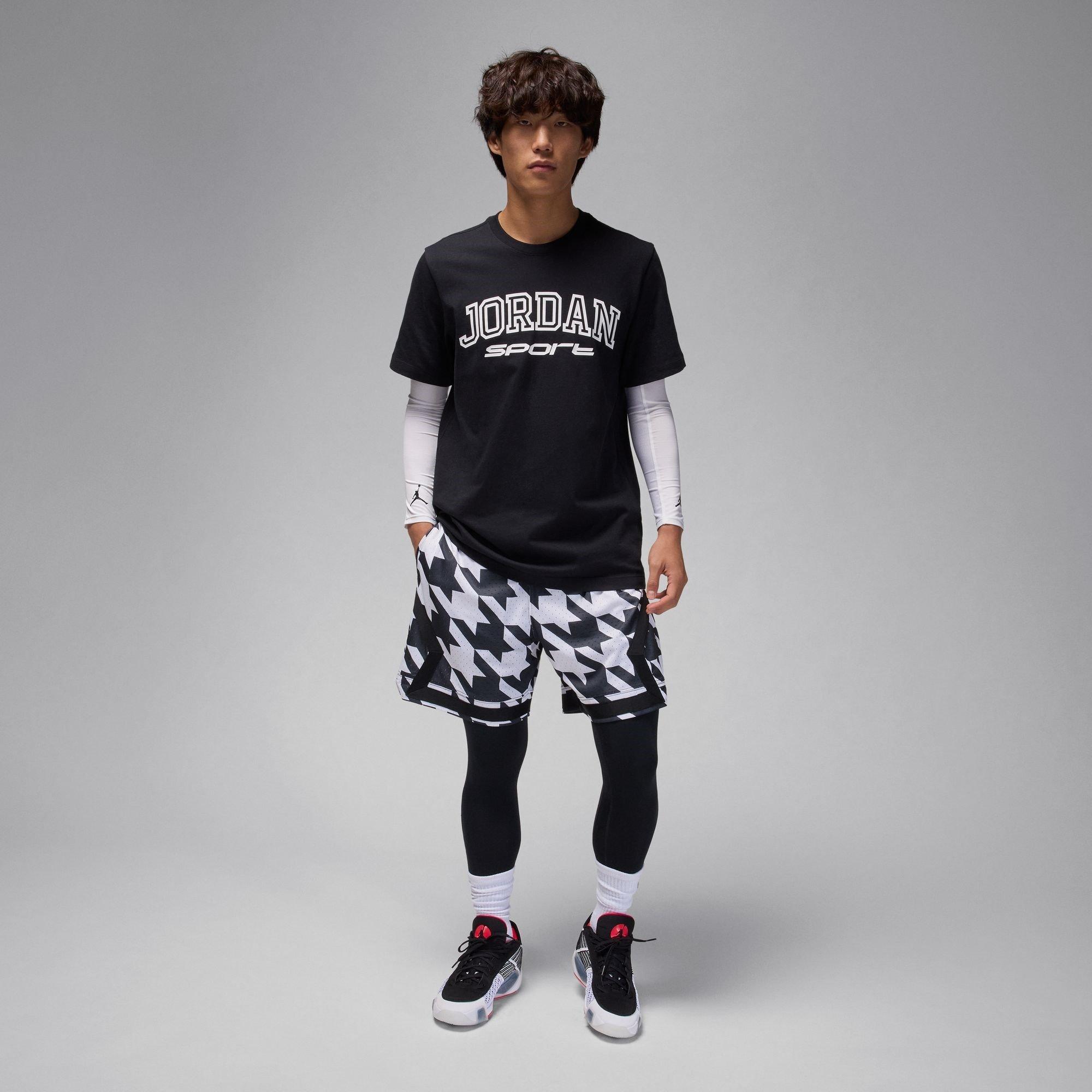 Black/White - Nike - Jordan Sport Mens T-Shirt - 5