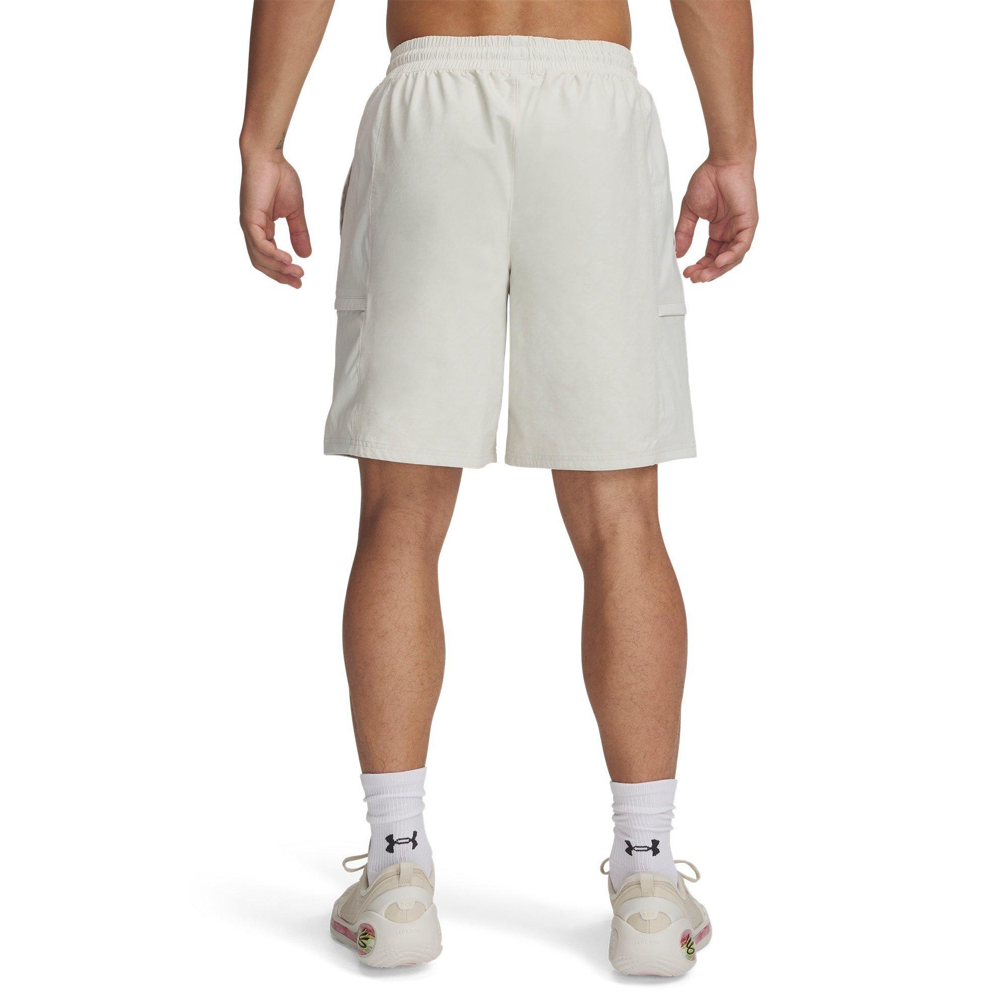 White - Under Armour - Curry Woven Shorts Mens - 4