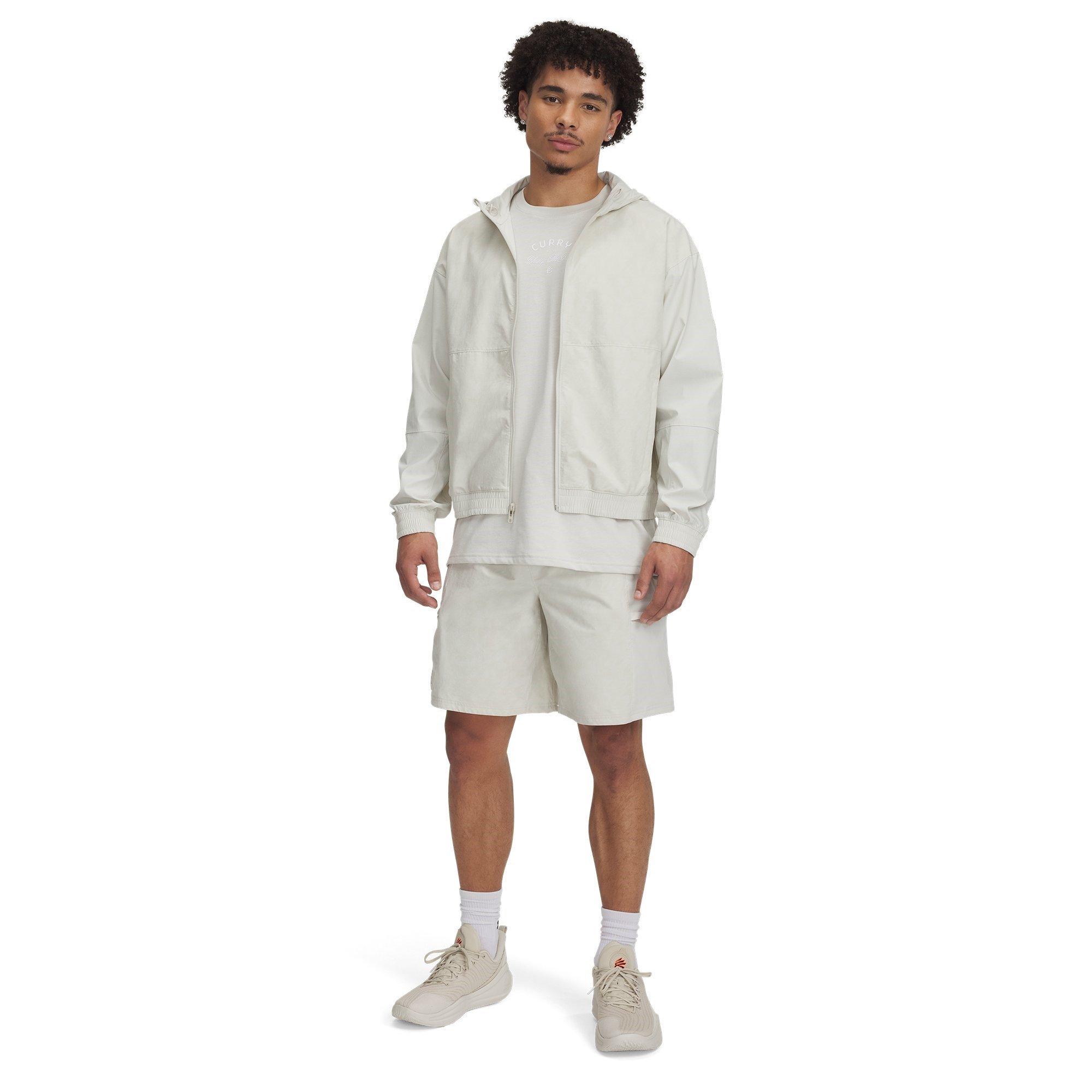 White - Under Armour - Curry Woven Shorts Mens - 5