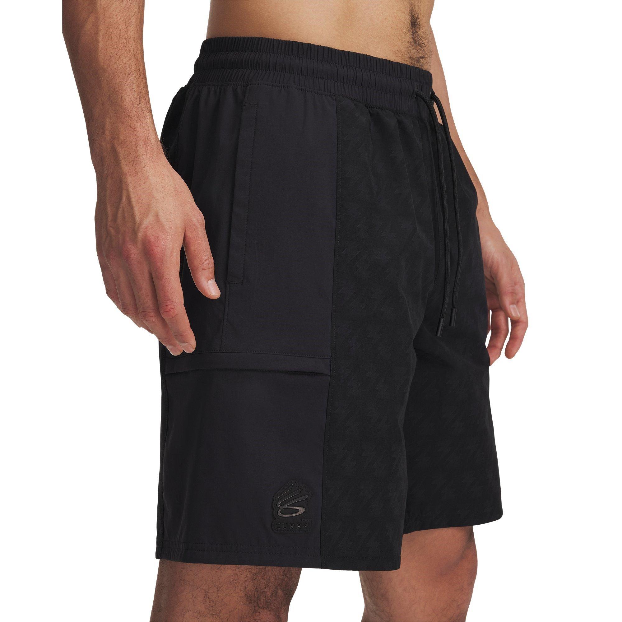 Black - Under Armour - Curry Woven Shorts Mens - 4