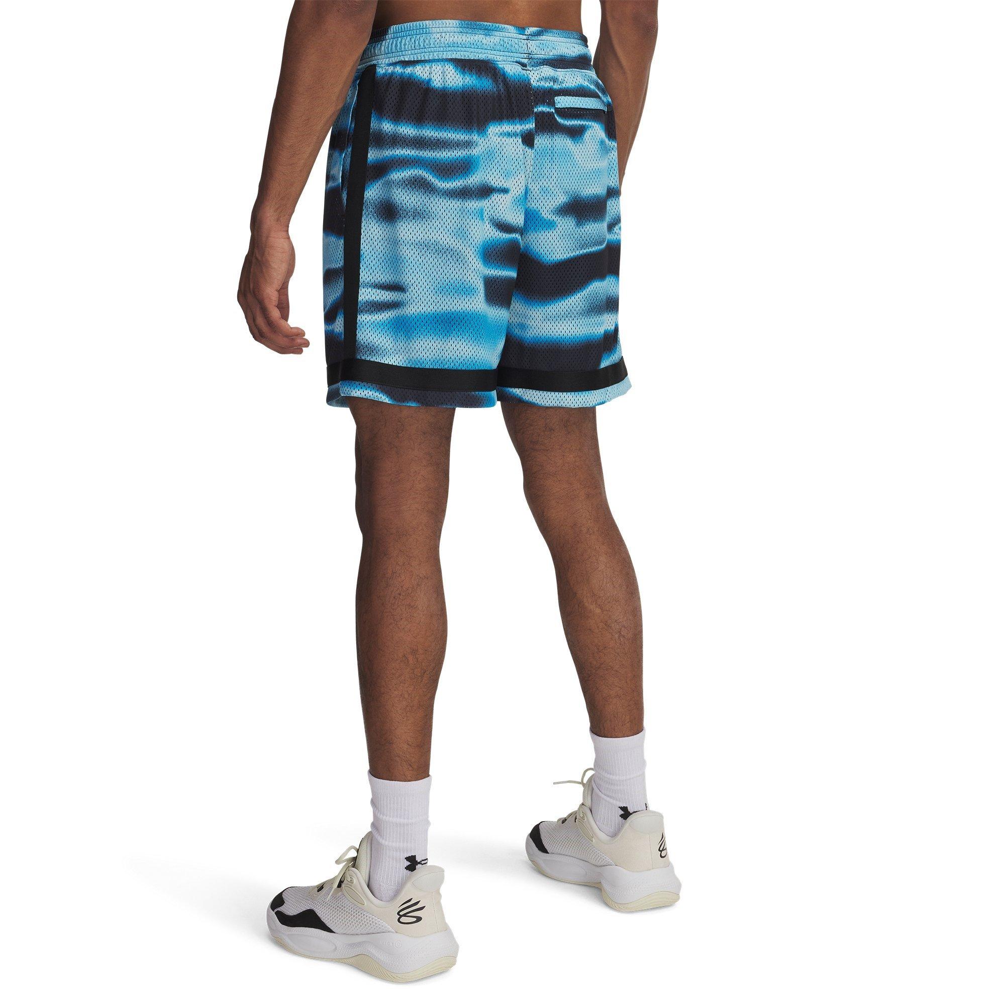 Navy/Stream - Under Armour - Curry Statement Shorts Mens - 2