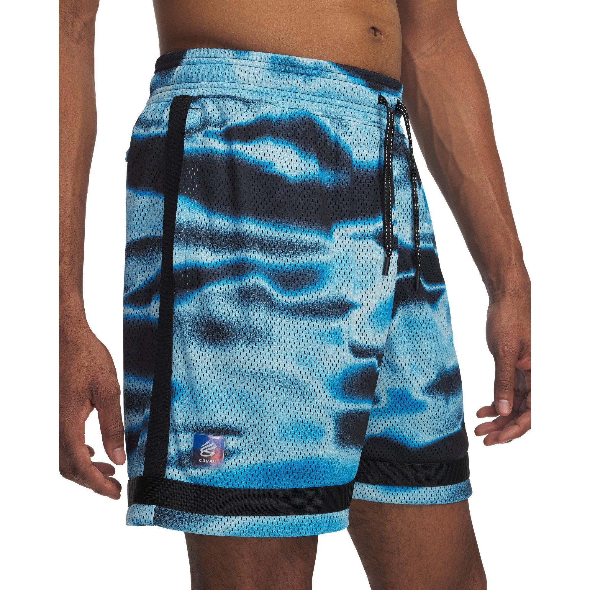 Navy/Stream - Under Armour - Curry Statement Shorts Mens - 4