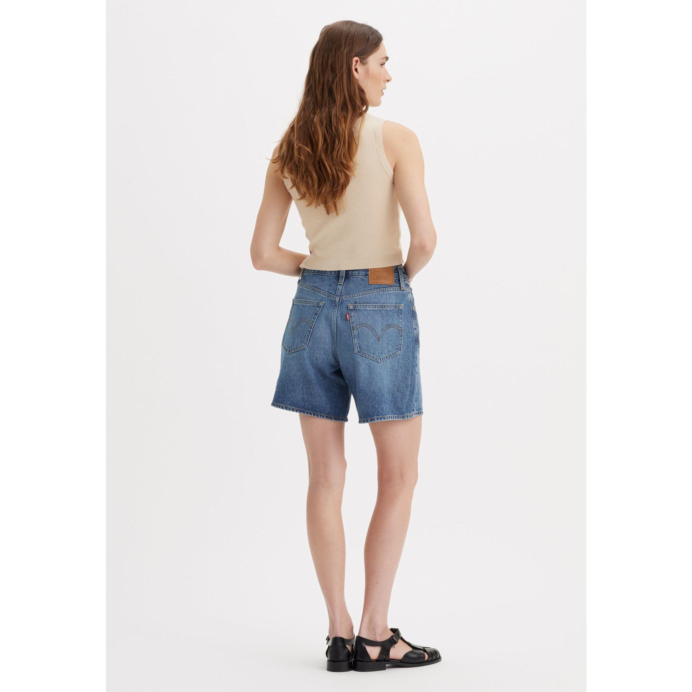 Worn Memory - Levis - Women's High Baggy Luxury Denim Shorts - 3