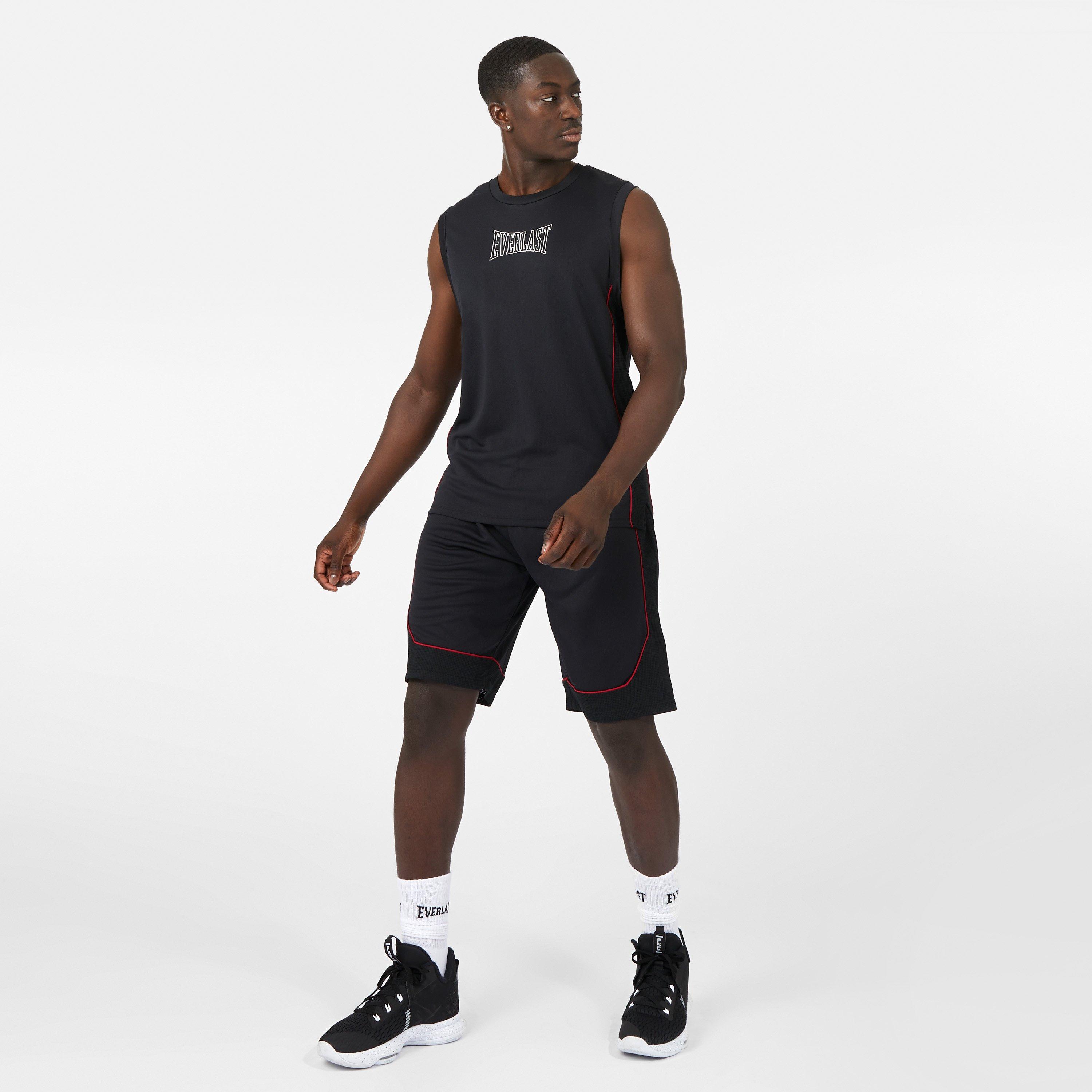 Zwart & Rood - Everlast - Basketball Shorts Men - 5