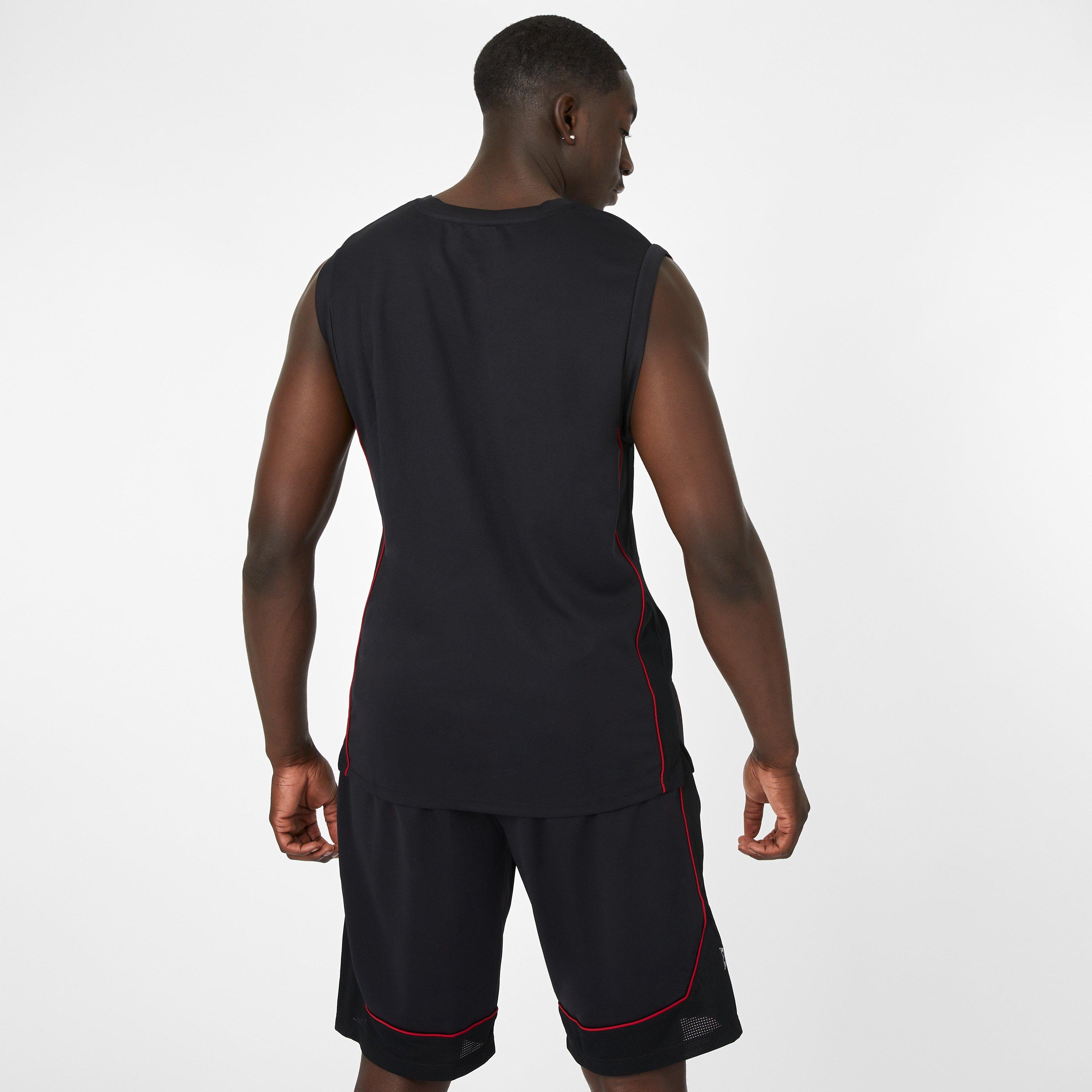 Black & Red - Everlast - Basketball Performance Vests Mens - 2