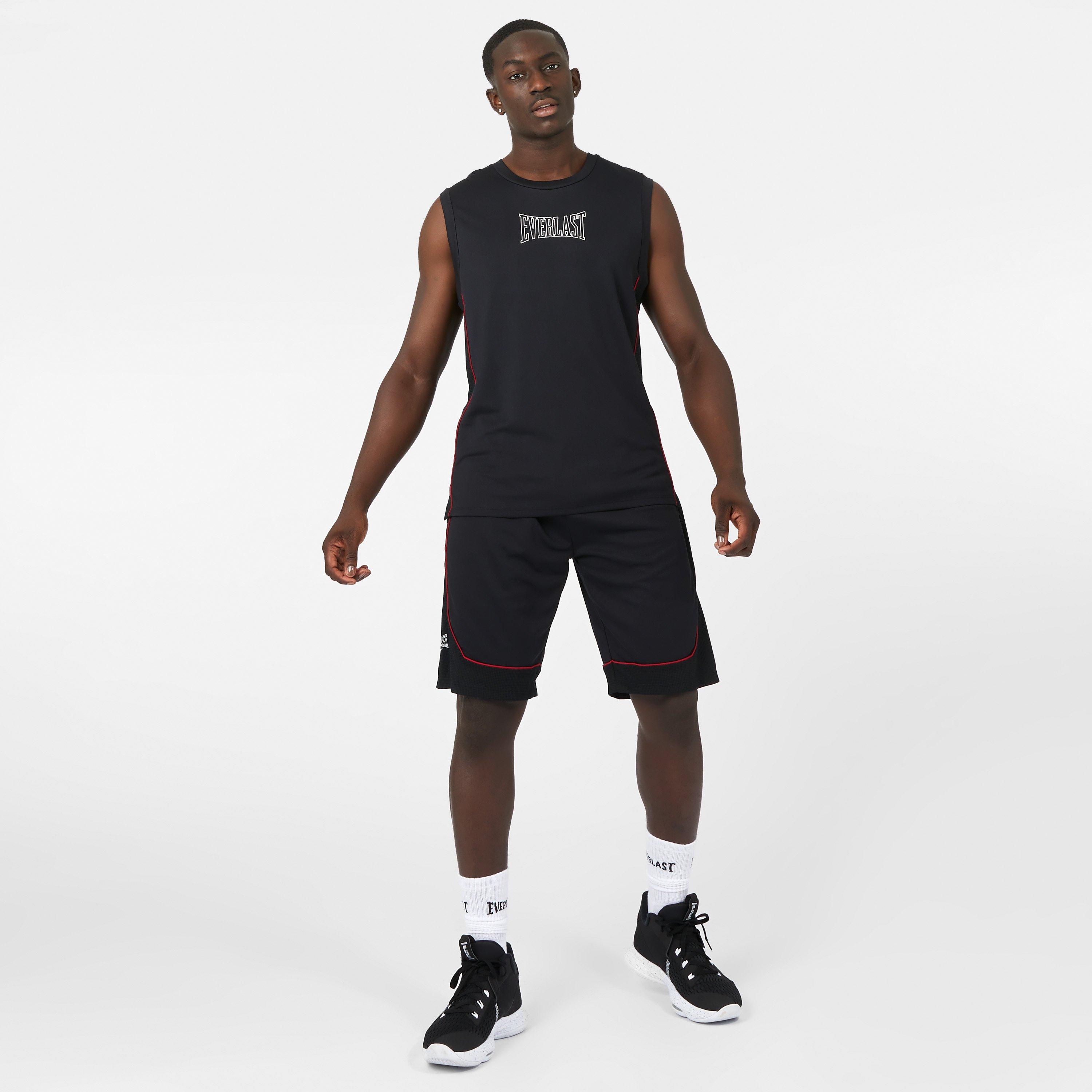 Black & Red - Everlast - Basketball Performance Vests Mens - 4