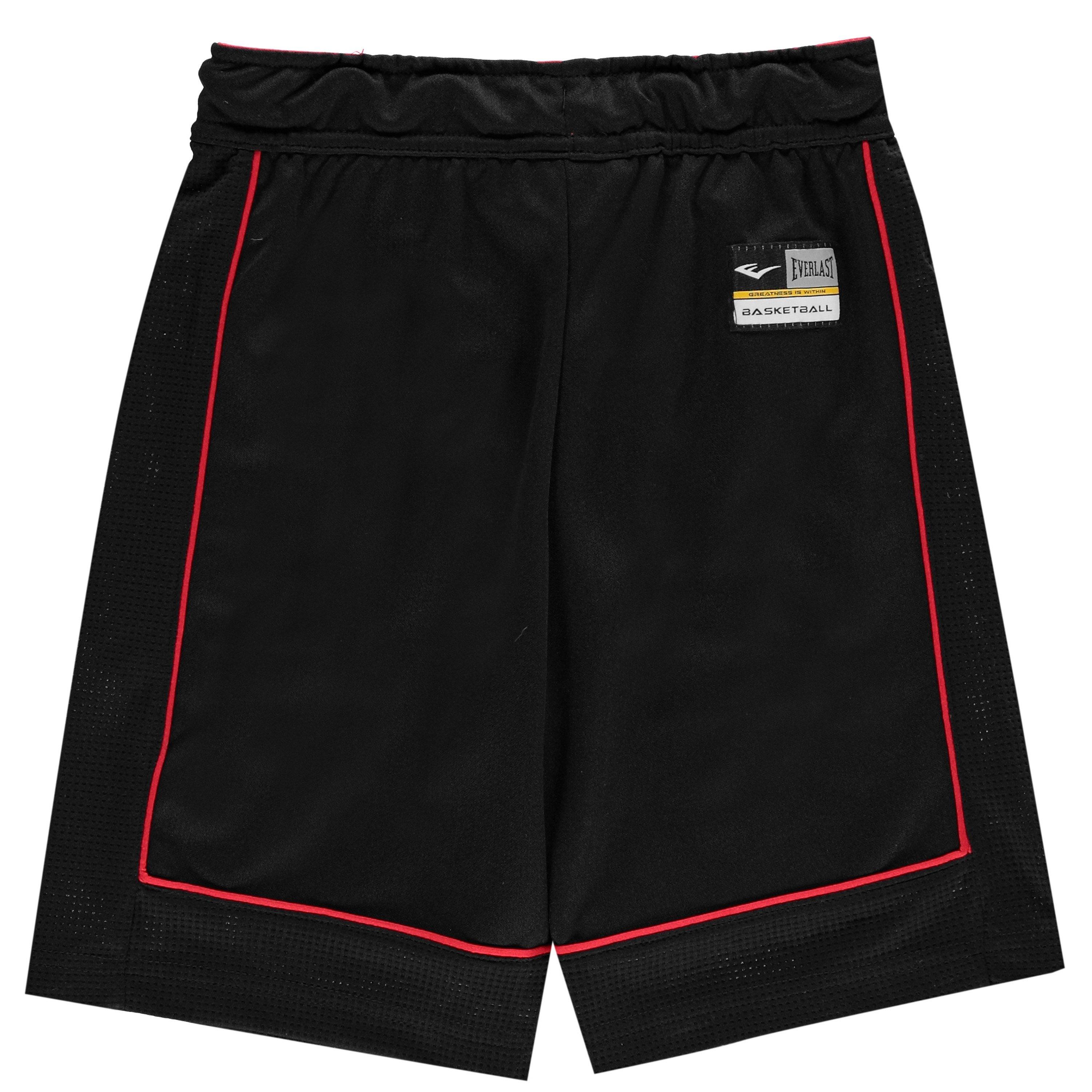 Noir/Rouge - Everlast - Basketball Shorts Junior Boys - 2