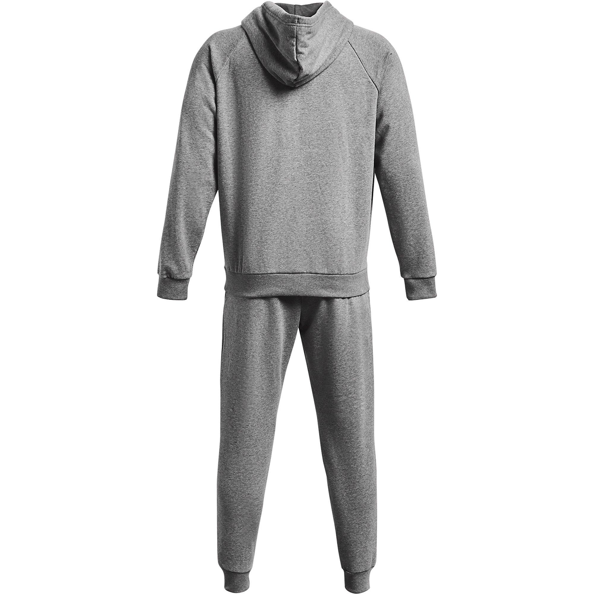 Grey - Under Armour - Under Armour Ua Rival Fleece Suit Full Tracksuit Mens - 2