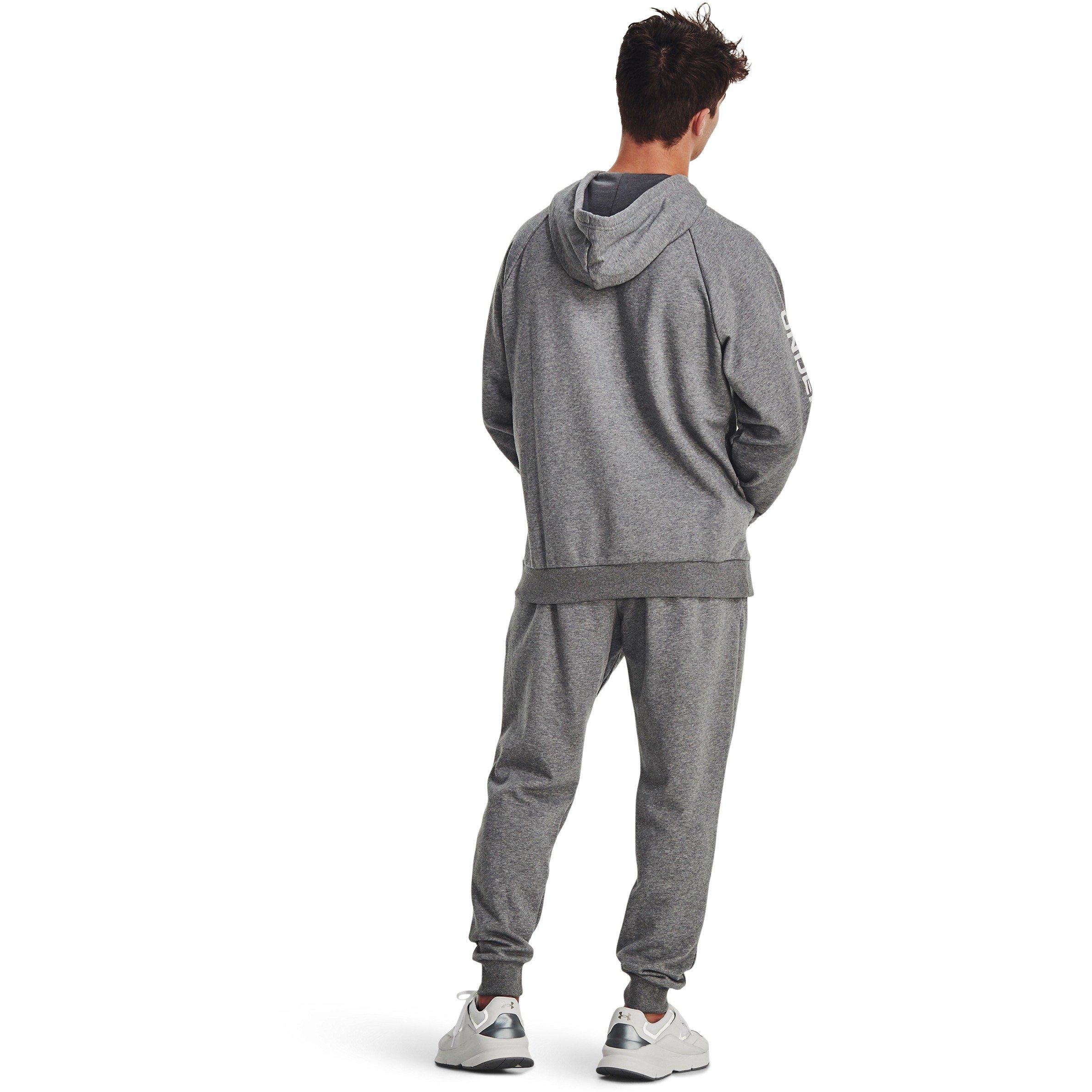 Grey - Under Armour - Under Armour Ua Rival Fleece Suit Full Tracksuit Mens - 4