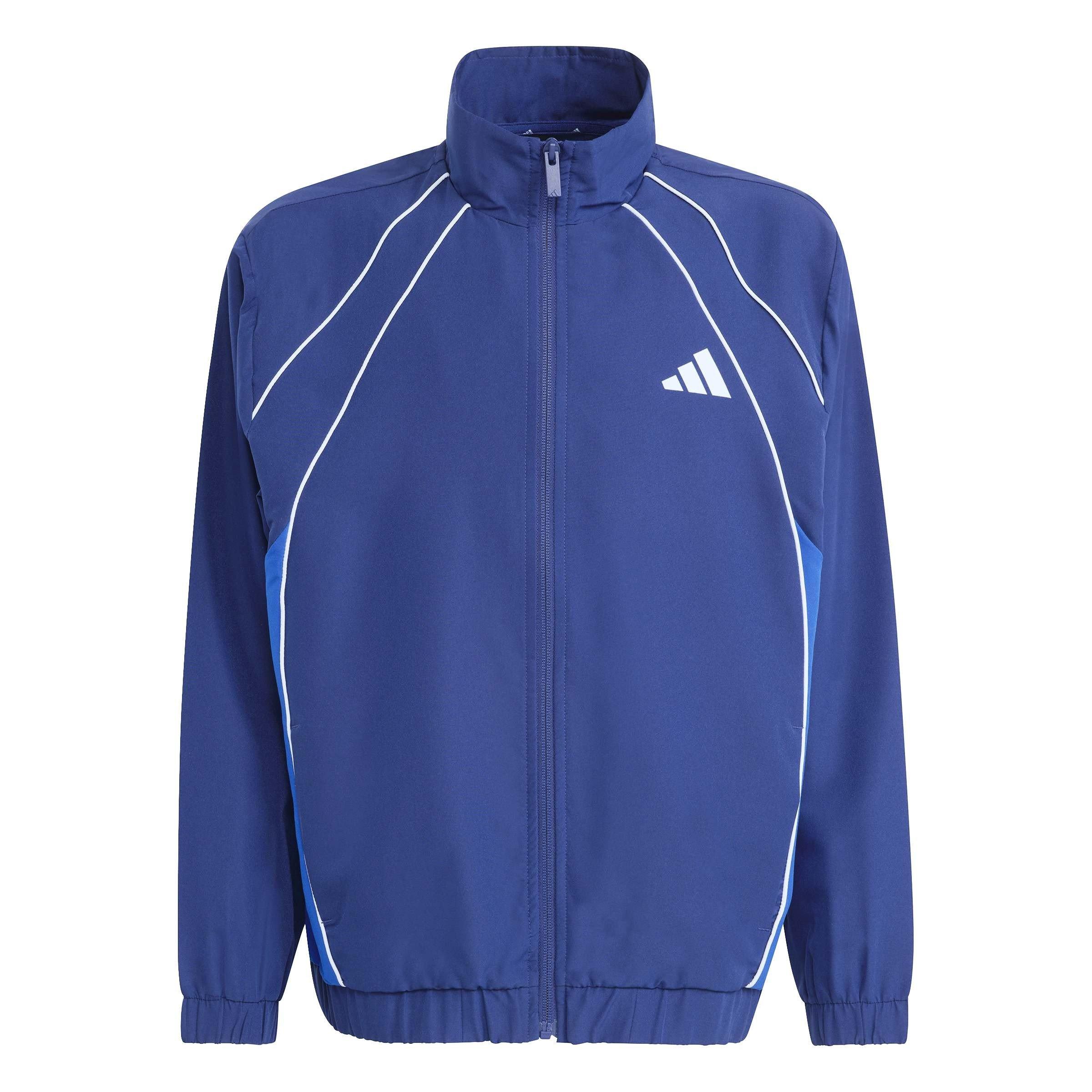 Dk Blue/Blue - adidas - Kids' Full-Zip Woven Jacket and Trousers Clothing Set - 4