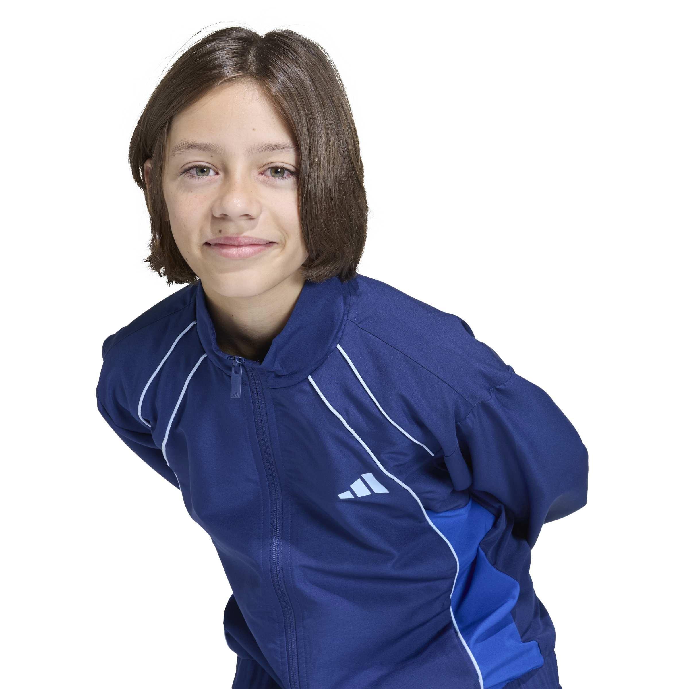 Dk Blue/Blue - adidas - Kids' Full-Zip Woven Jacket and Trousers Clothing Set - 6