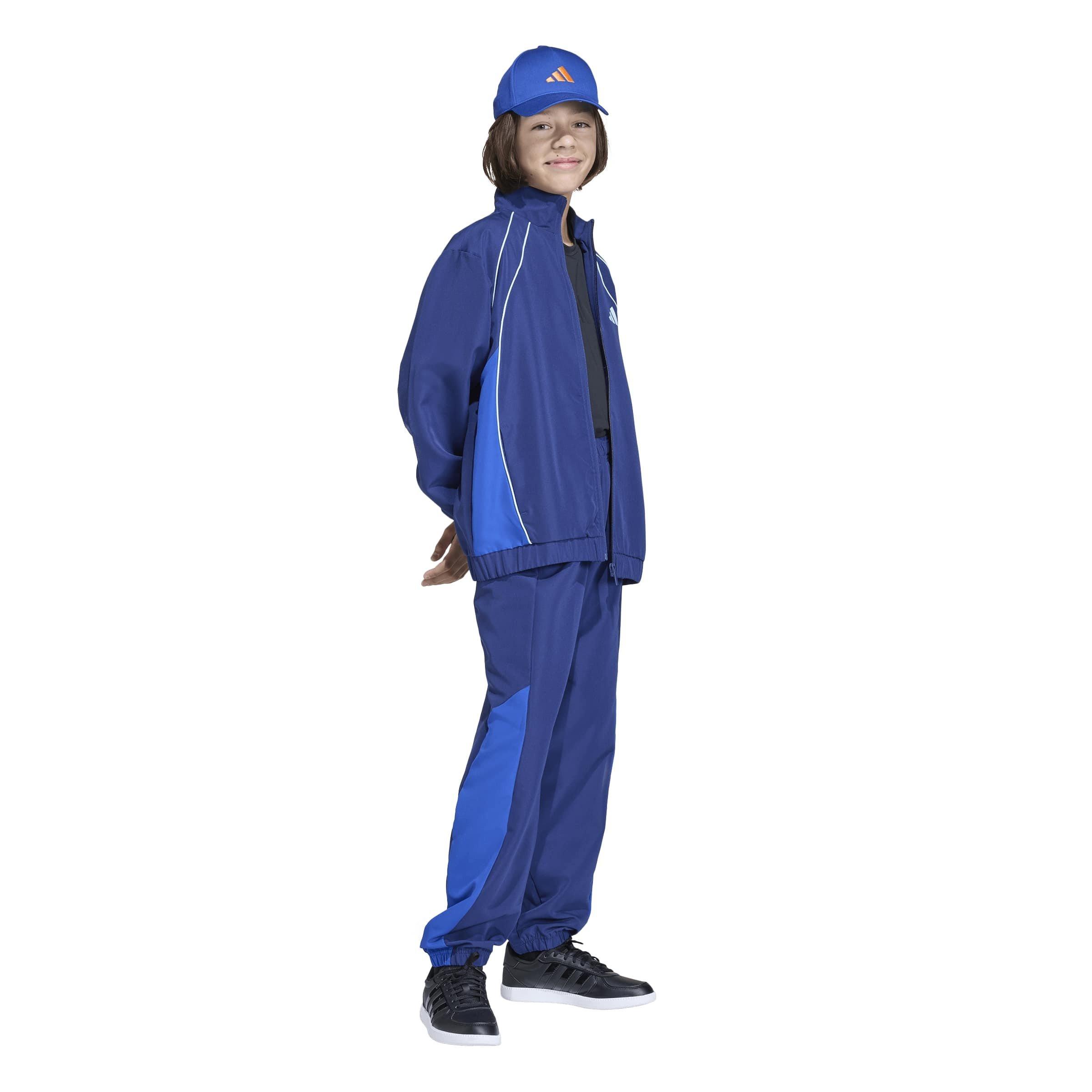 Dk Blue/Blue - adidas - Kids' Full-Zip Woven Jacket and Trousers Clothing Set - 7