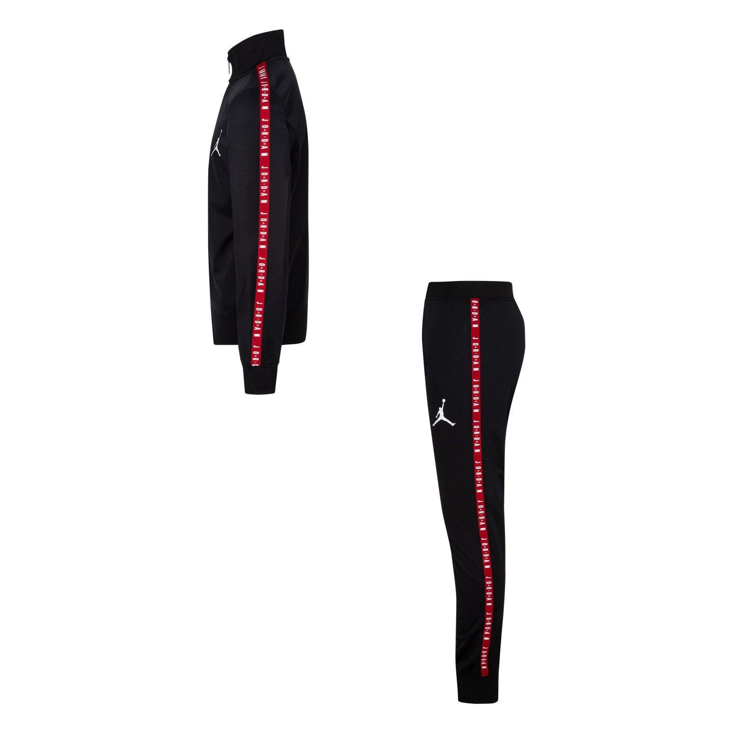 Crno/Crveno - Air Jordan - Tape Tracksuit Juniors - 8