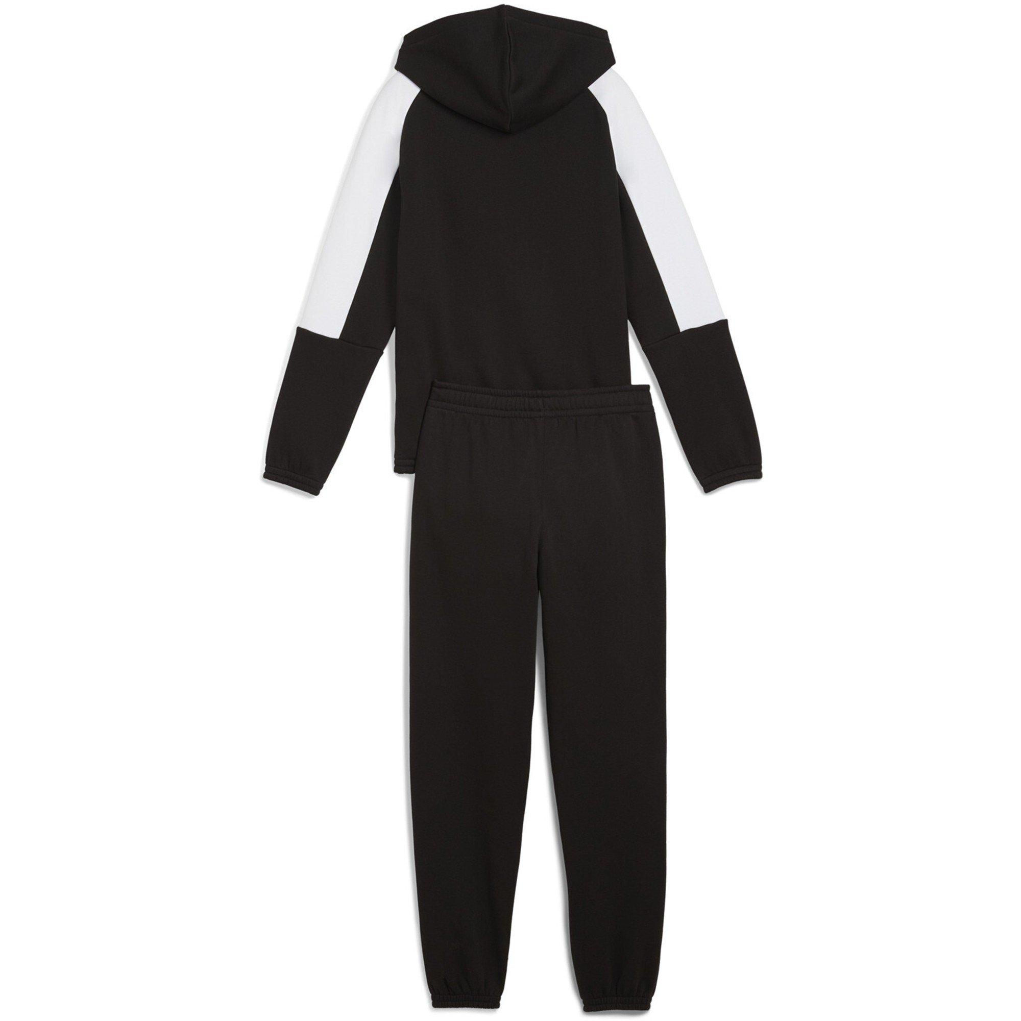 Puma Nero - Puma - Unisex Kids' Esslock Hooded Full-Zip Fleece Tracksuit - 2