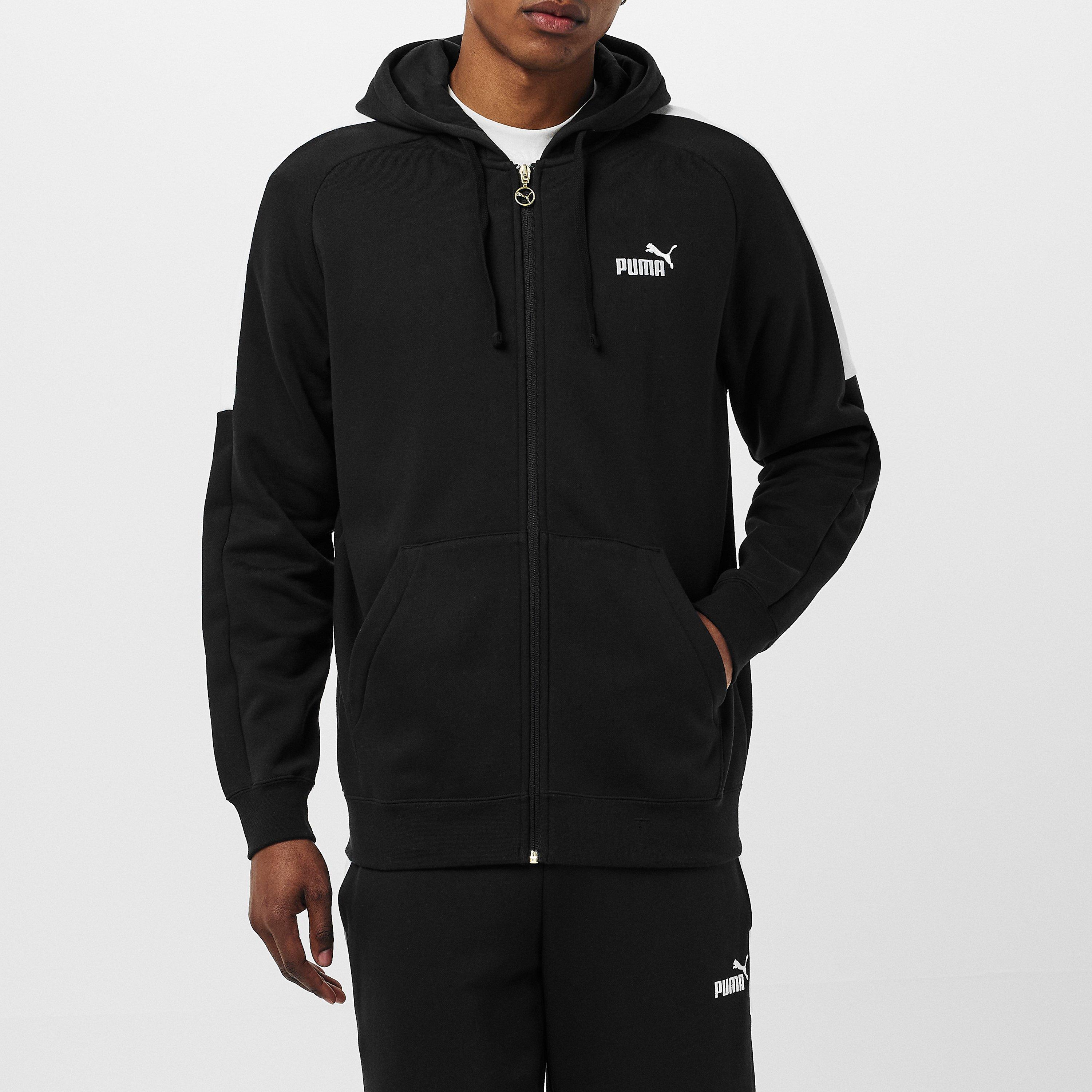 Schwarz/Weiß - Puma - Fleece Tracksuit - 3
