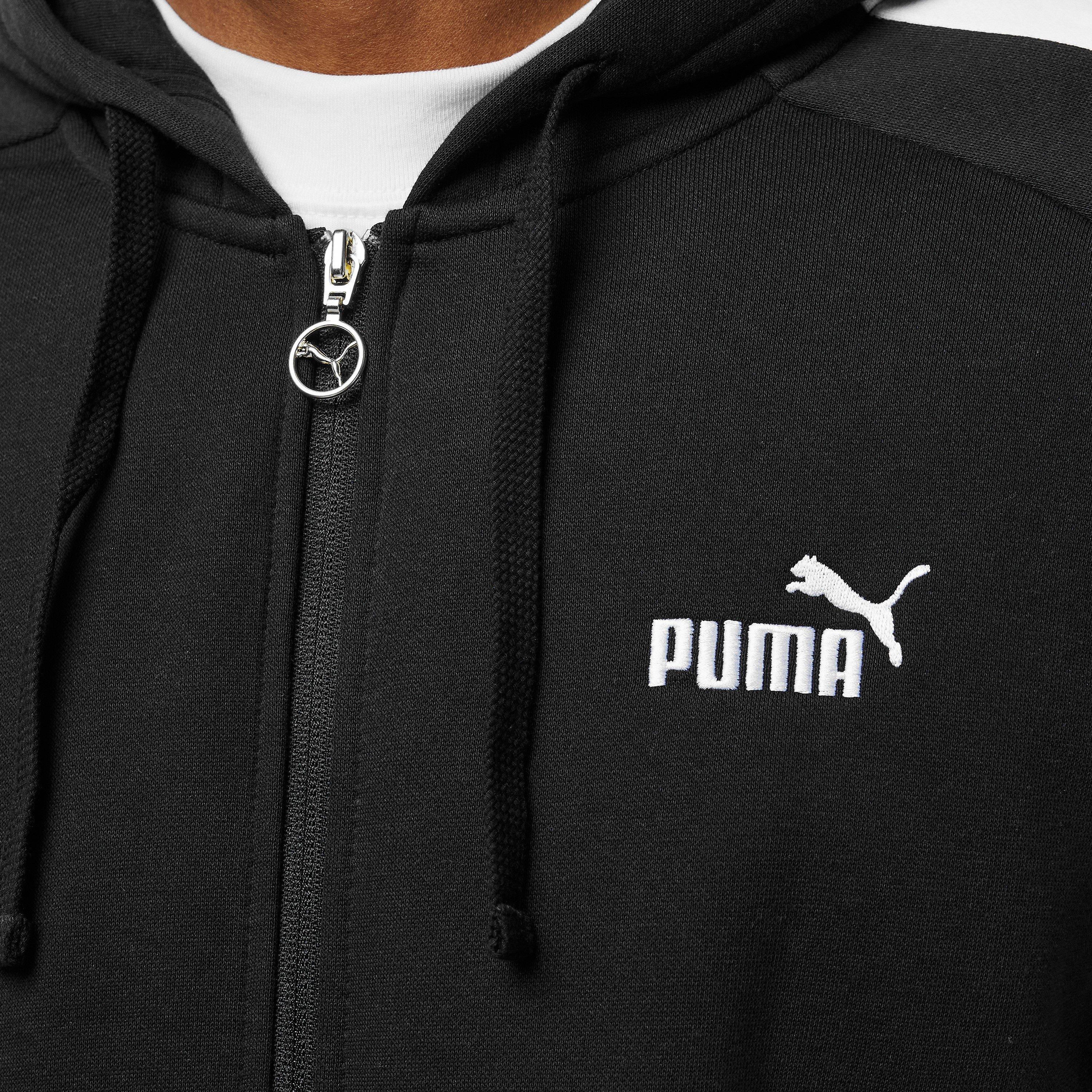 Schwarz/Weiß - Puma - Fleece Tracksuit - 5