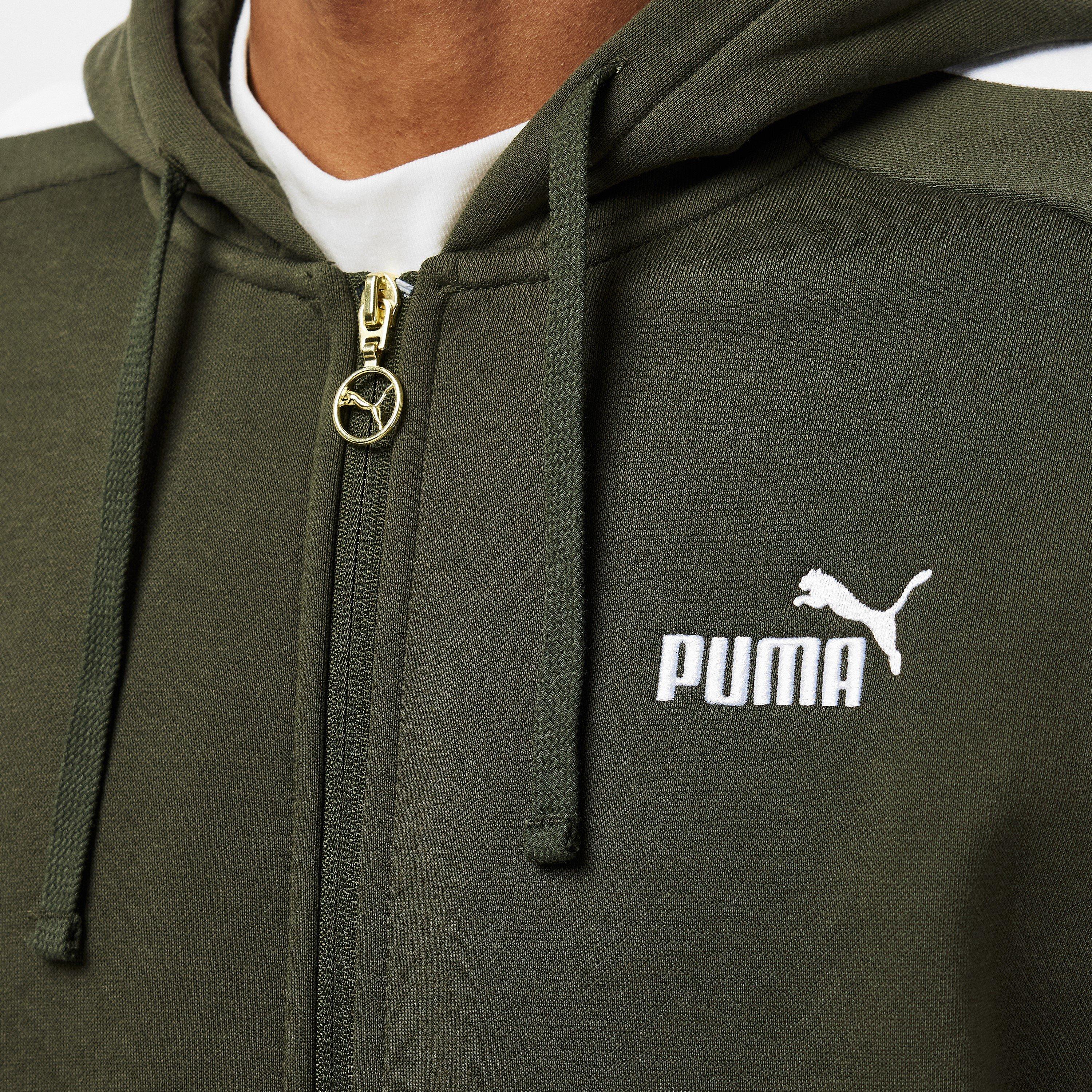 Khaki Green - Puma - Men's Fleece Tracksuit - 5