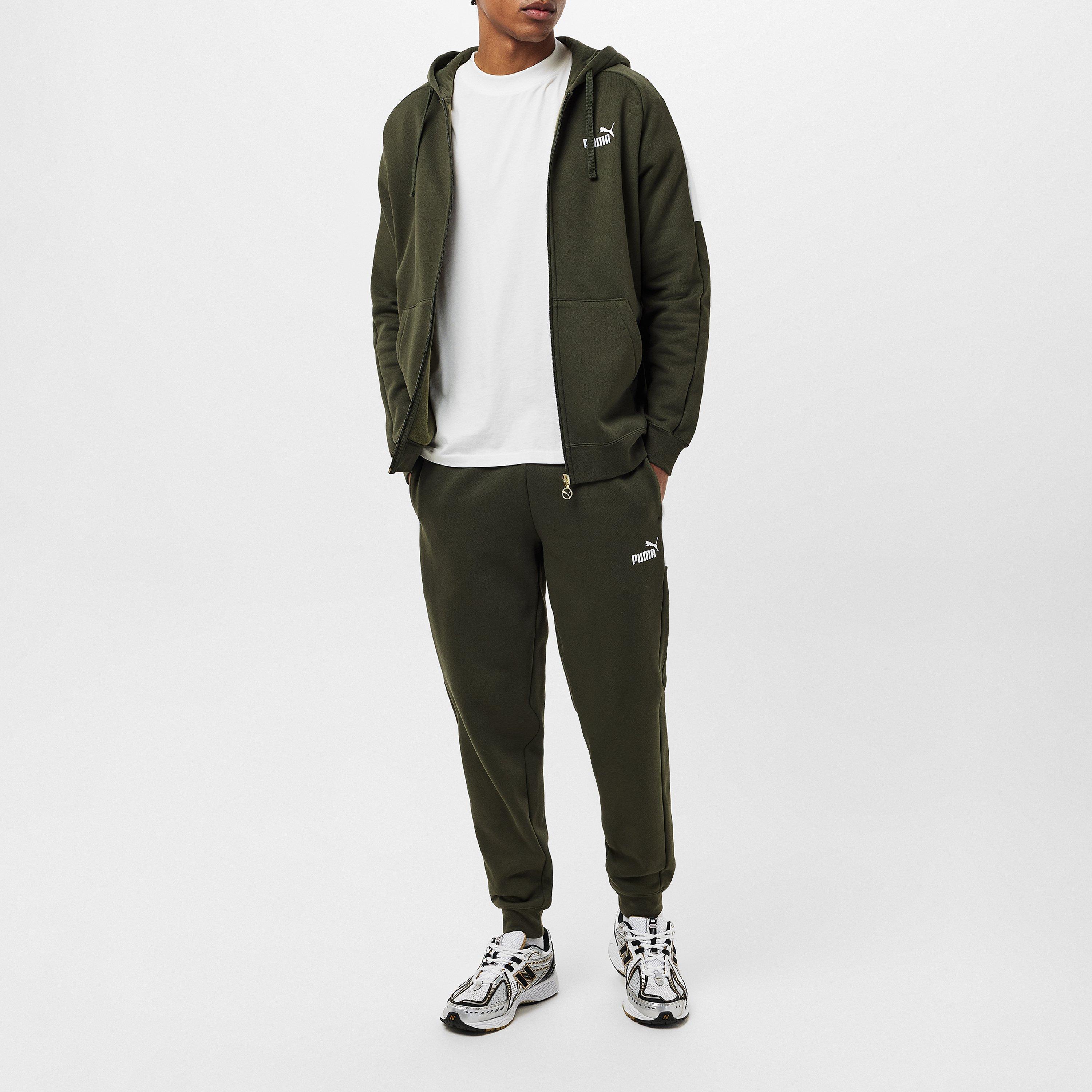 Khaki Green - Puma - Men's Fleece Tracksuit - 6