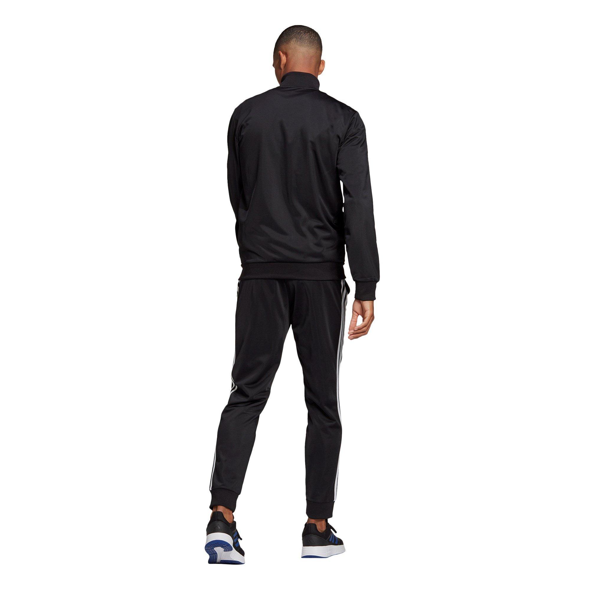 Preto/Branco - adidas - 3 Stripe Tracksuit Mens - 3