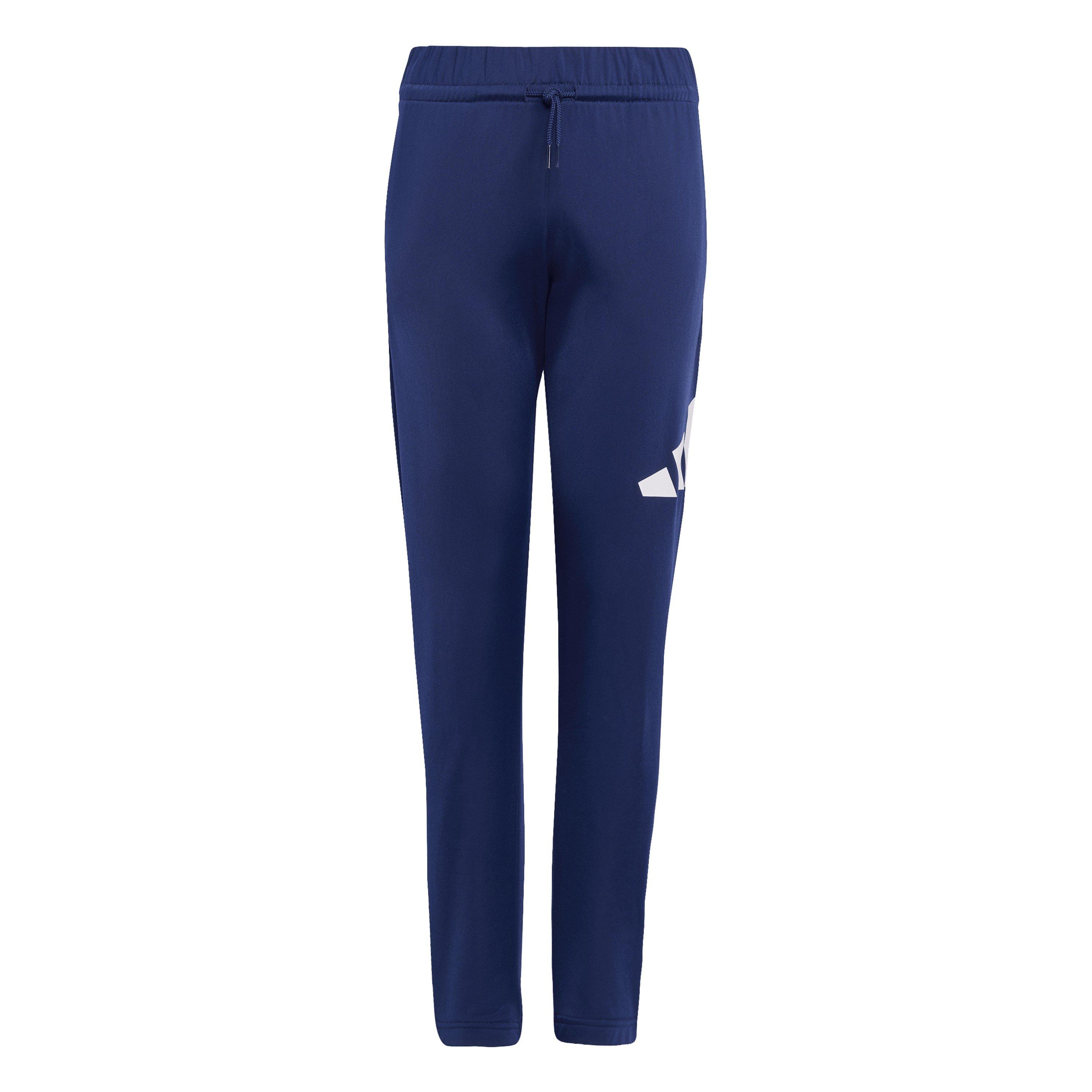 Blå/Hvid - adidas - Linea Poly Tracksuit Juniors - 8