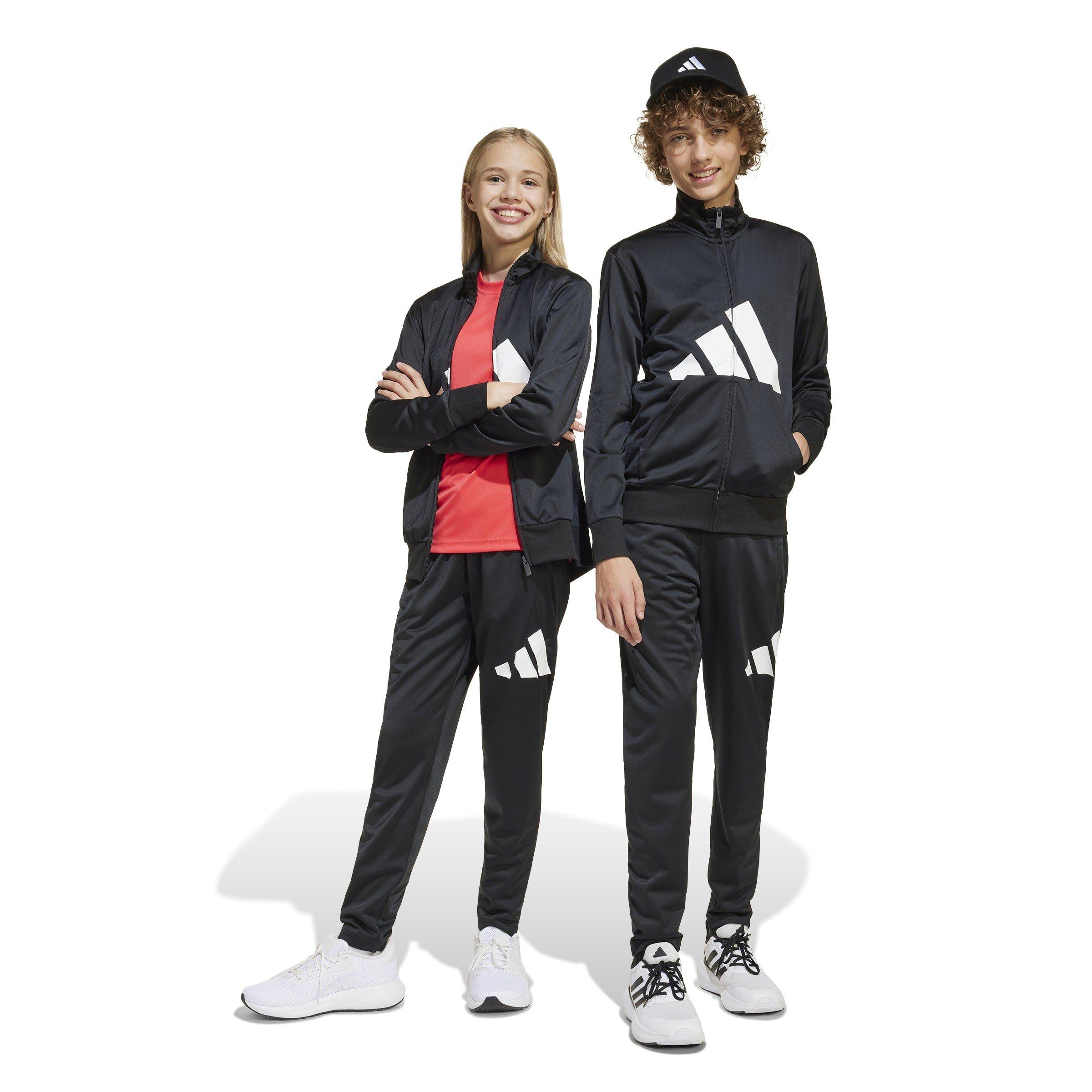 Negro/Blanco - adidas - Linea Poly Tracksuit Juniors - 2