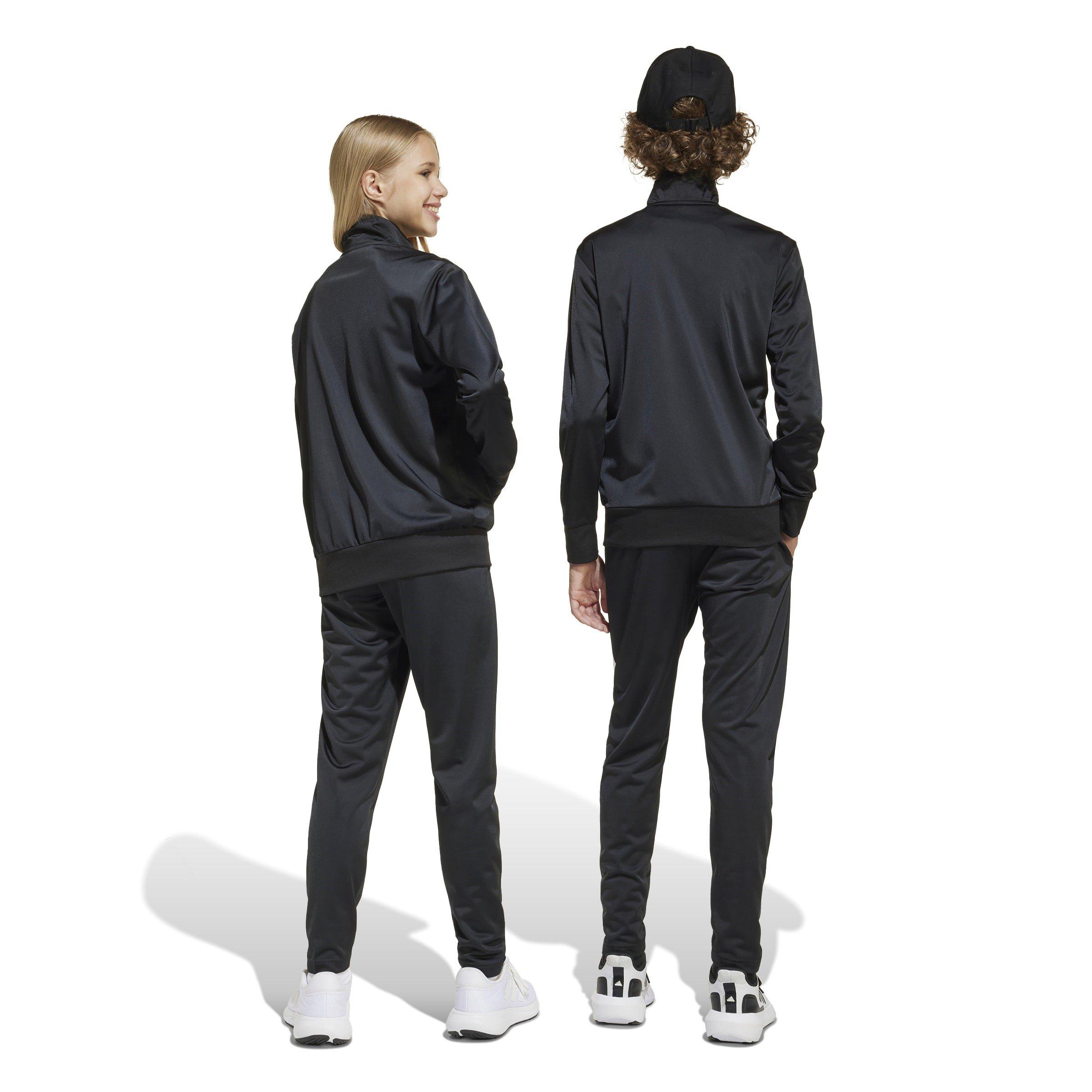 Negro/Blanco - adidas - Linea Poly Tracksuit Juniors - 3