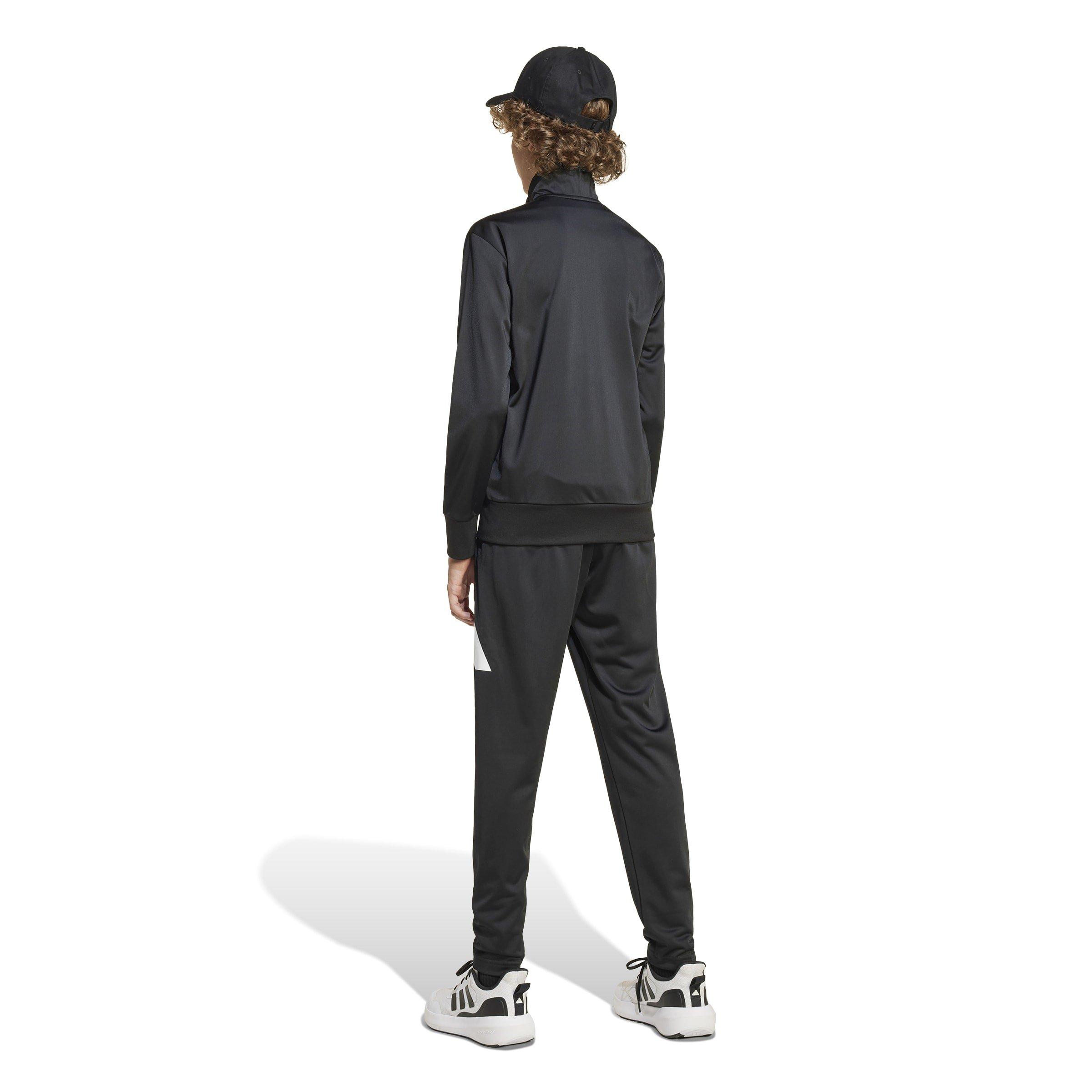 Negro/Blanco - adidas - Linea Poly Tracksuit Juniors - 5