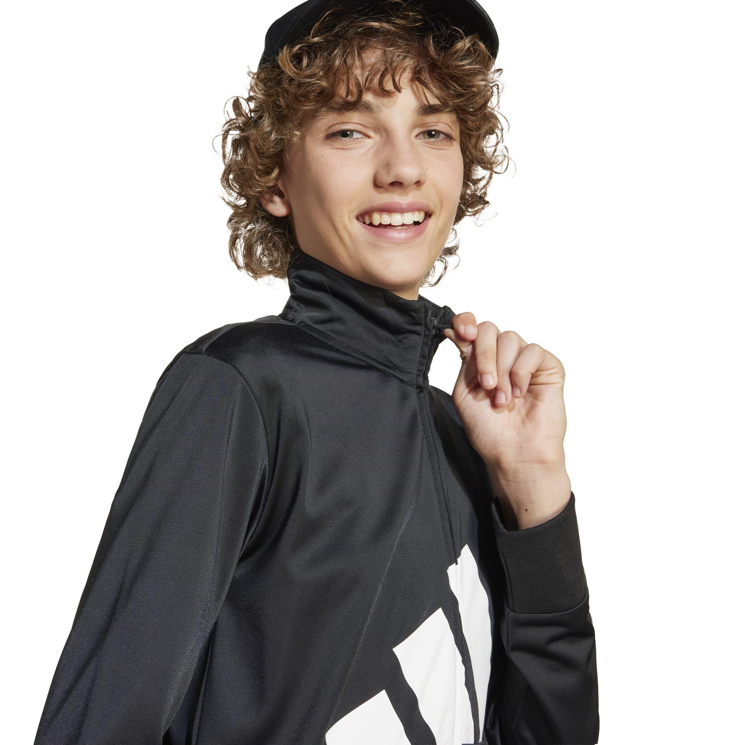 Negro/Blanco - adidas - Linea Poly Tracksuit Juniors - 10