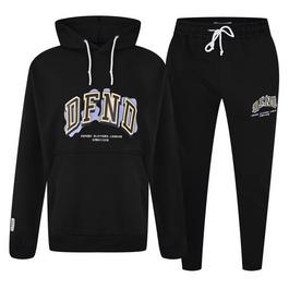 DFND London Bold Type Fleece Tracksuit Set Mens