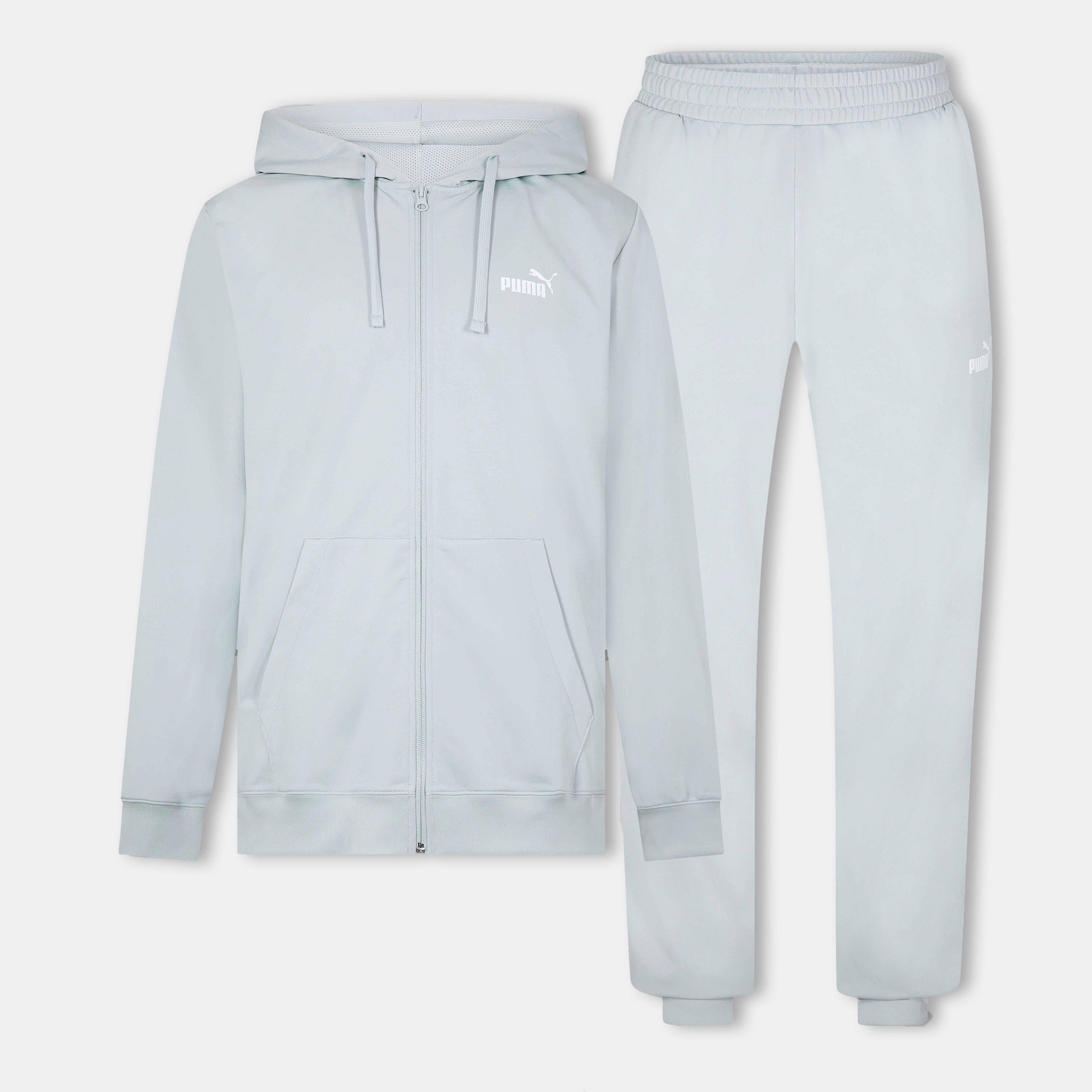 Light Grey - Puma - Men's Poly Tracksuit - 1
