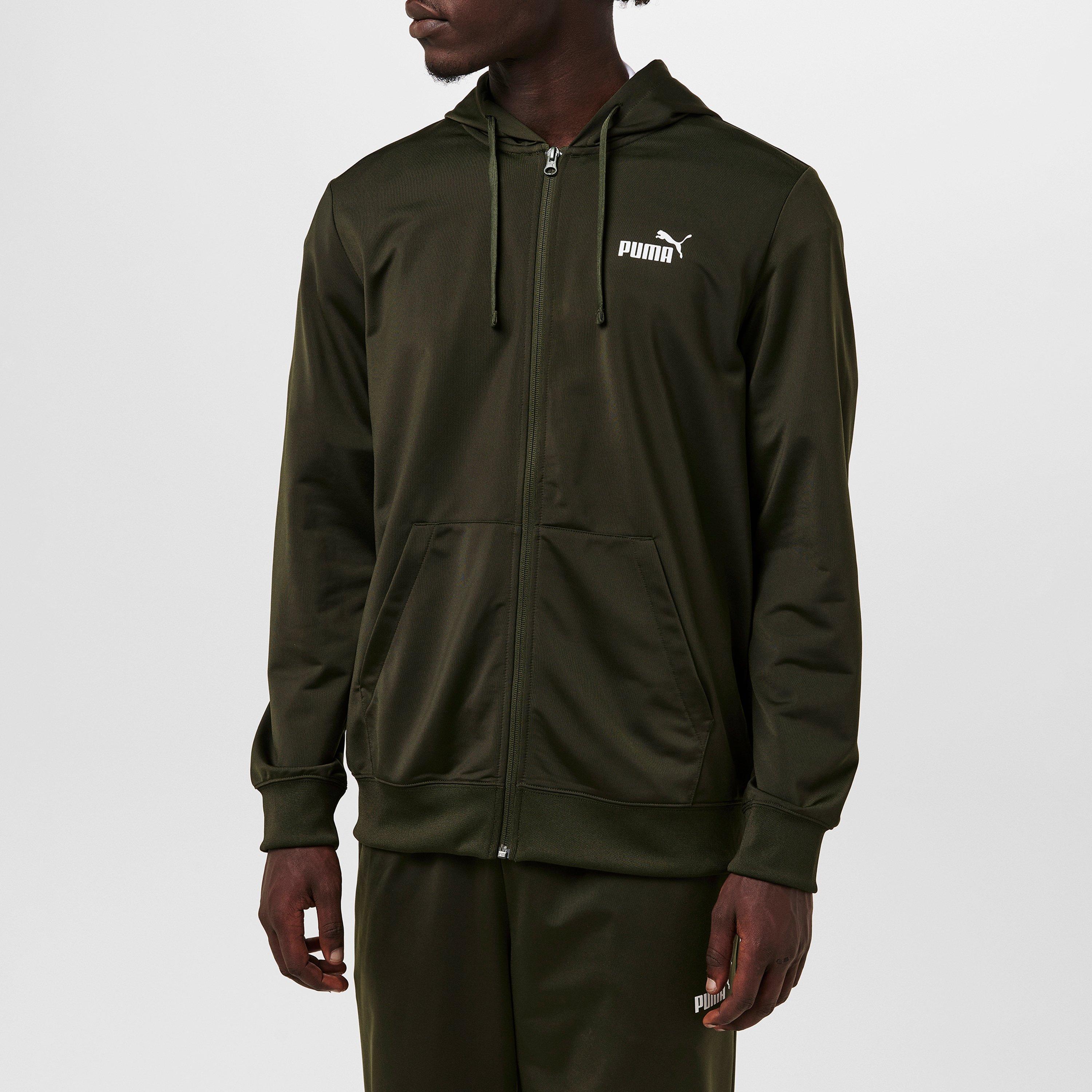 Khaki Green - Puma - Men's Poly Tracksuit - 3