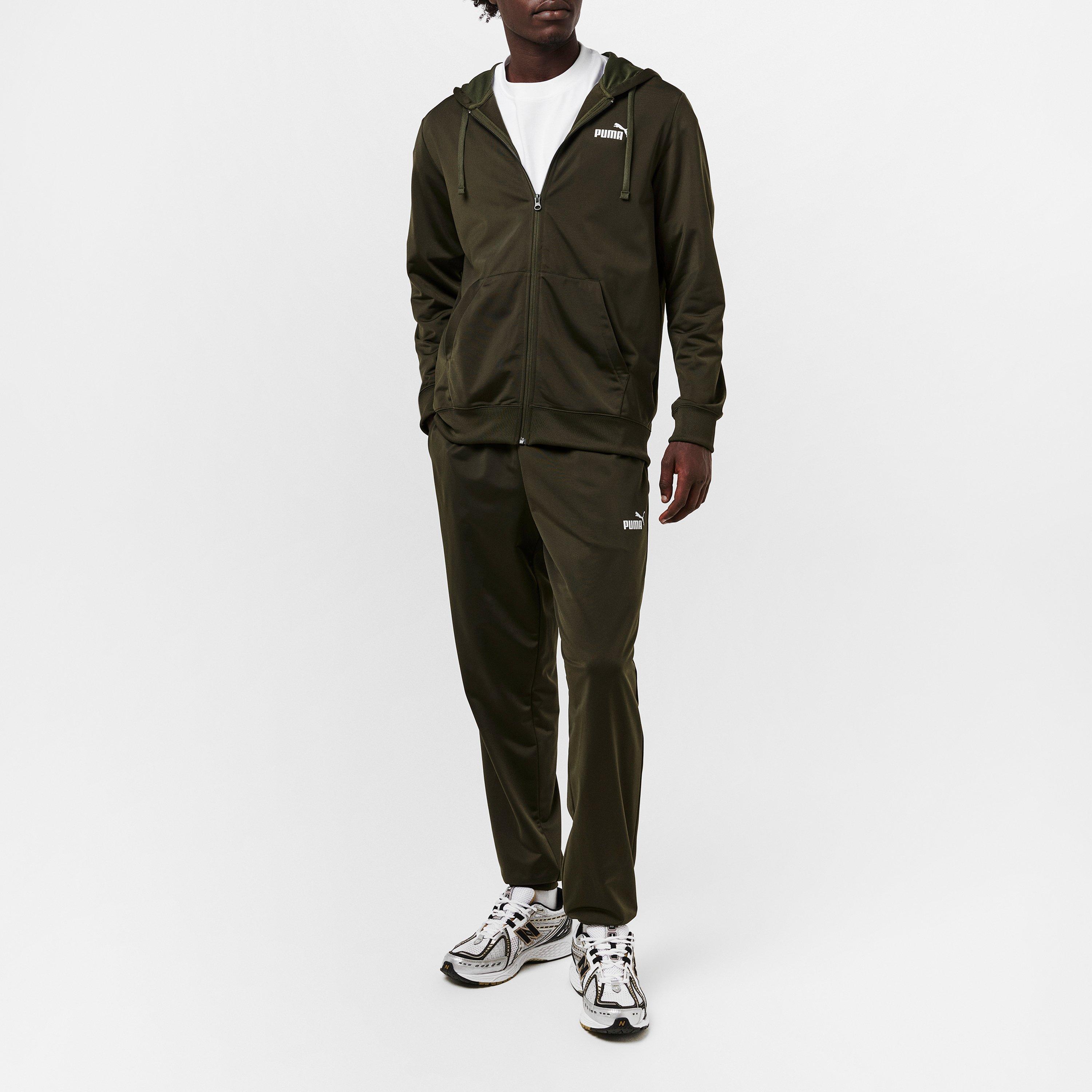 Khaki Green - Puma - Men's Poly Tracksuit - 7